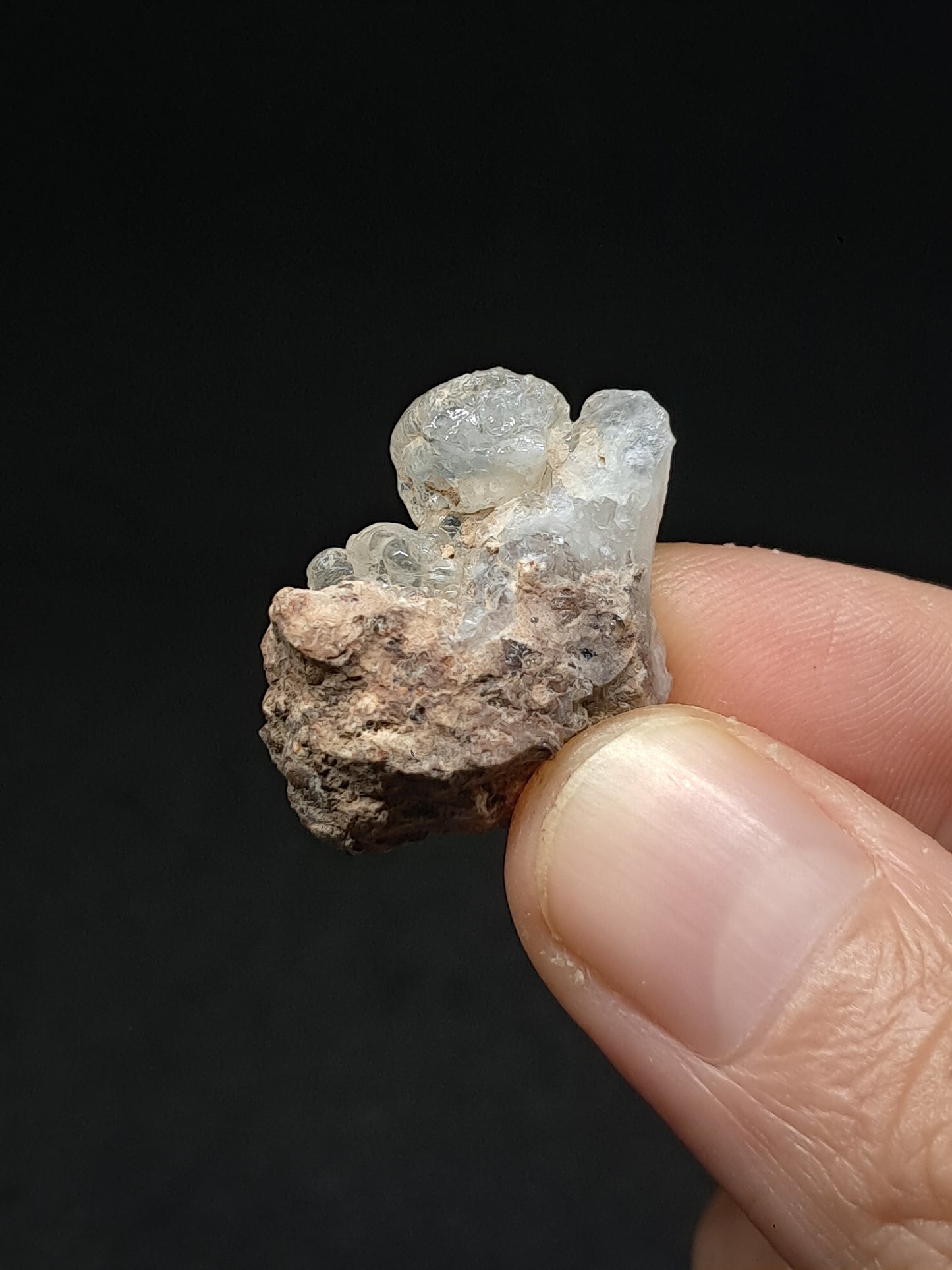 Hyalite Opal on Matrix (Mexico) Rough Crystal Stone | UV-Reactive Mineral Specimen #OH21