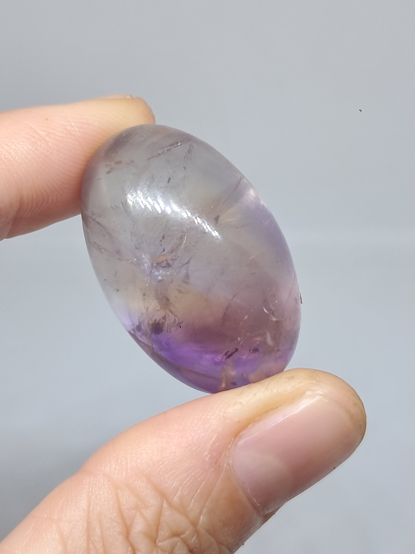 Ametrine Shivalingam (Madagascar) Polished Natural Stone #AMT3