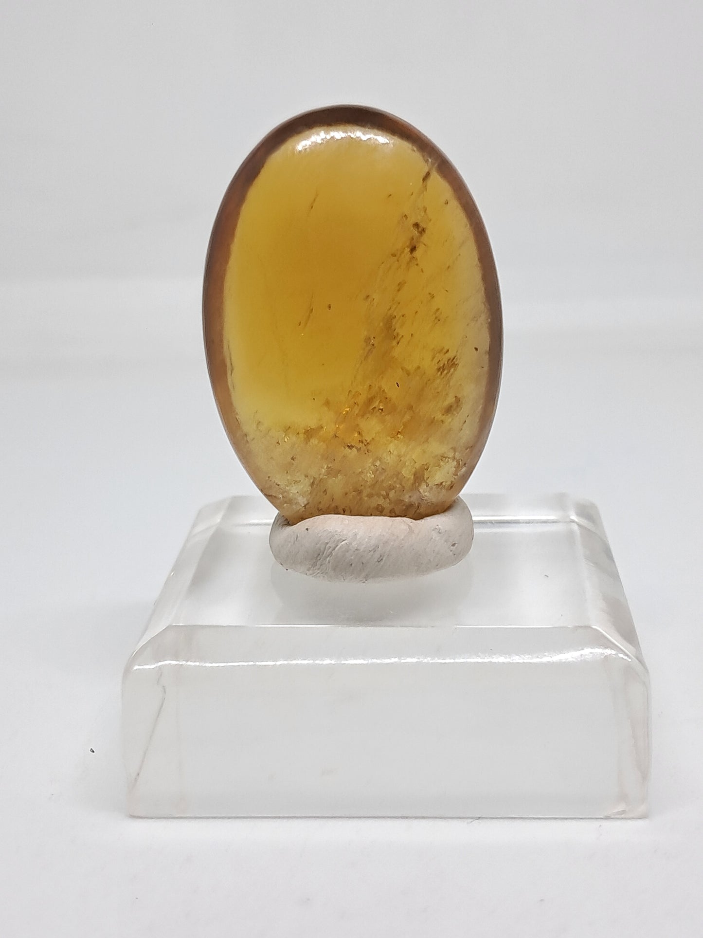 Palmstone de Citrino Natural | Piedra Pulida | Amarillo Ahumado | Alta Calidad