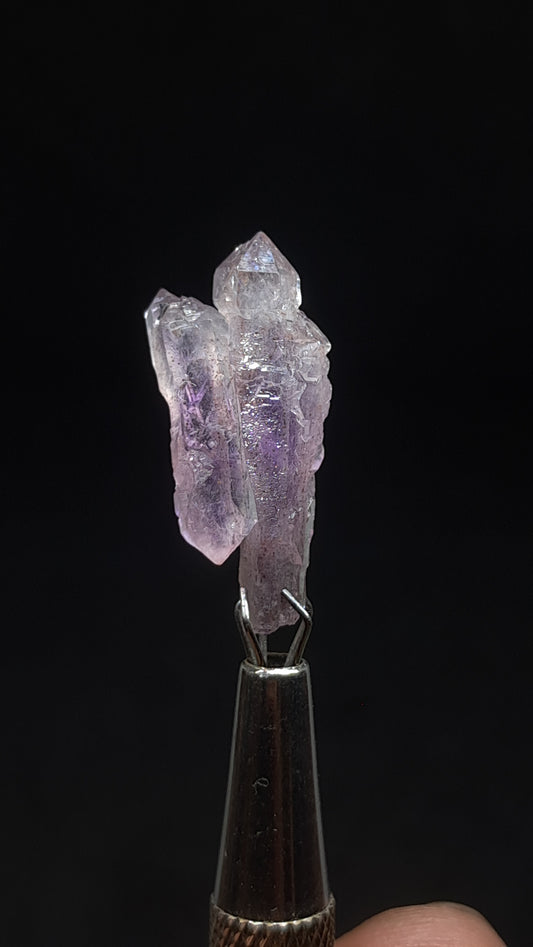Quartz Amethyst Scepter | Hematite Goethite Rutile Inclusions | Biterminated  #KA206