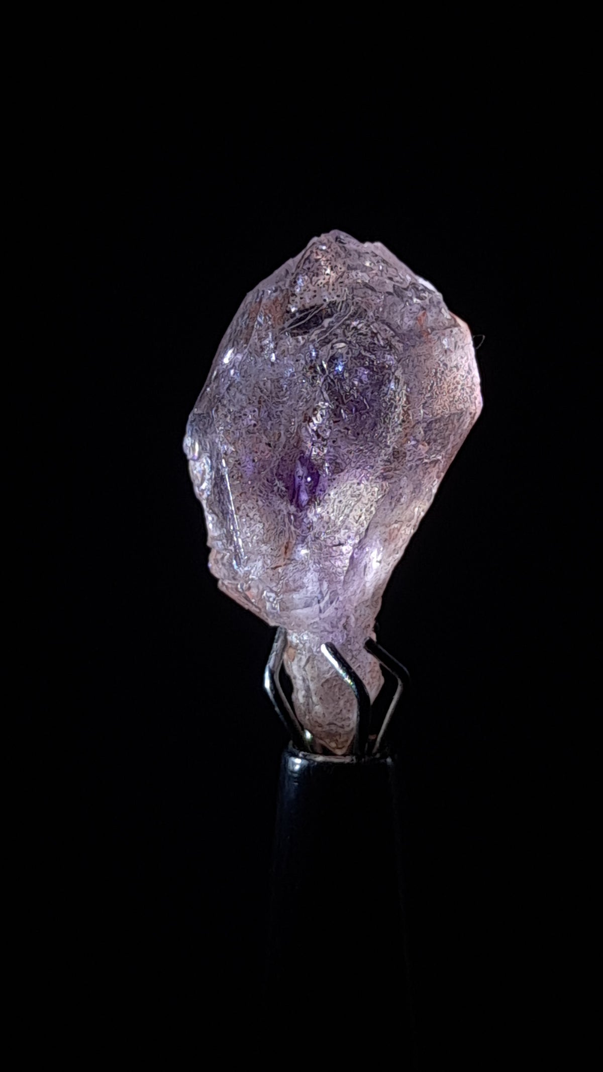 Quartz Amethyst Scepter | Hematite Goethite Rutile Inclusions | Biterminated  #KA205