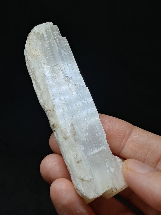 Satin Spar *Selenite* (India) Fibrous Gypsum | Mineral Specimen | Rough Crystal #SE2