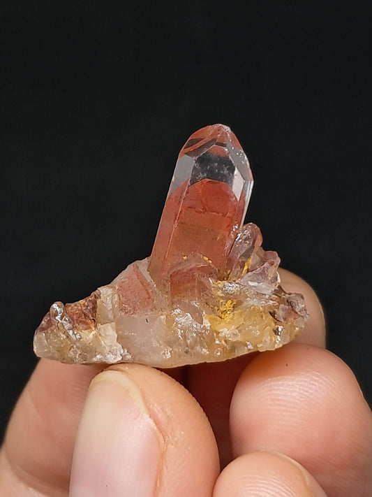 Hematite Phantom Quartz (Telangana) | Natural Crystal | Mineral Specimen #HPQ60