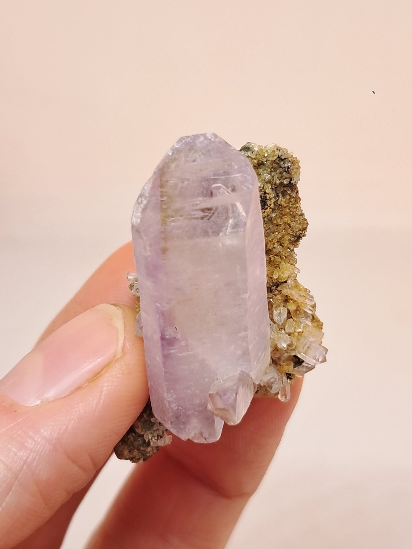 Veracruz Amethyst Crystal Point on Matrix (Mexico) | Natural Cluster | Mineral Specimen #VA23
