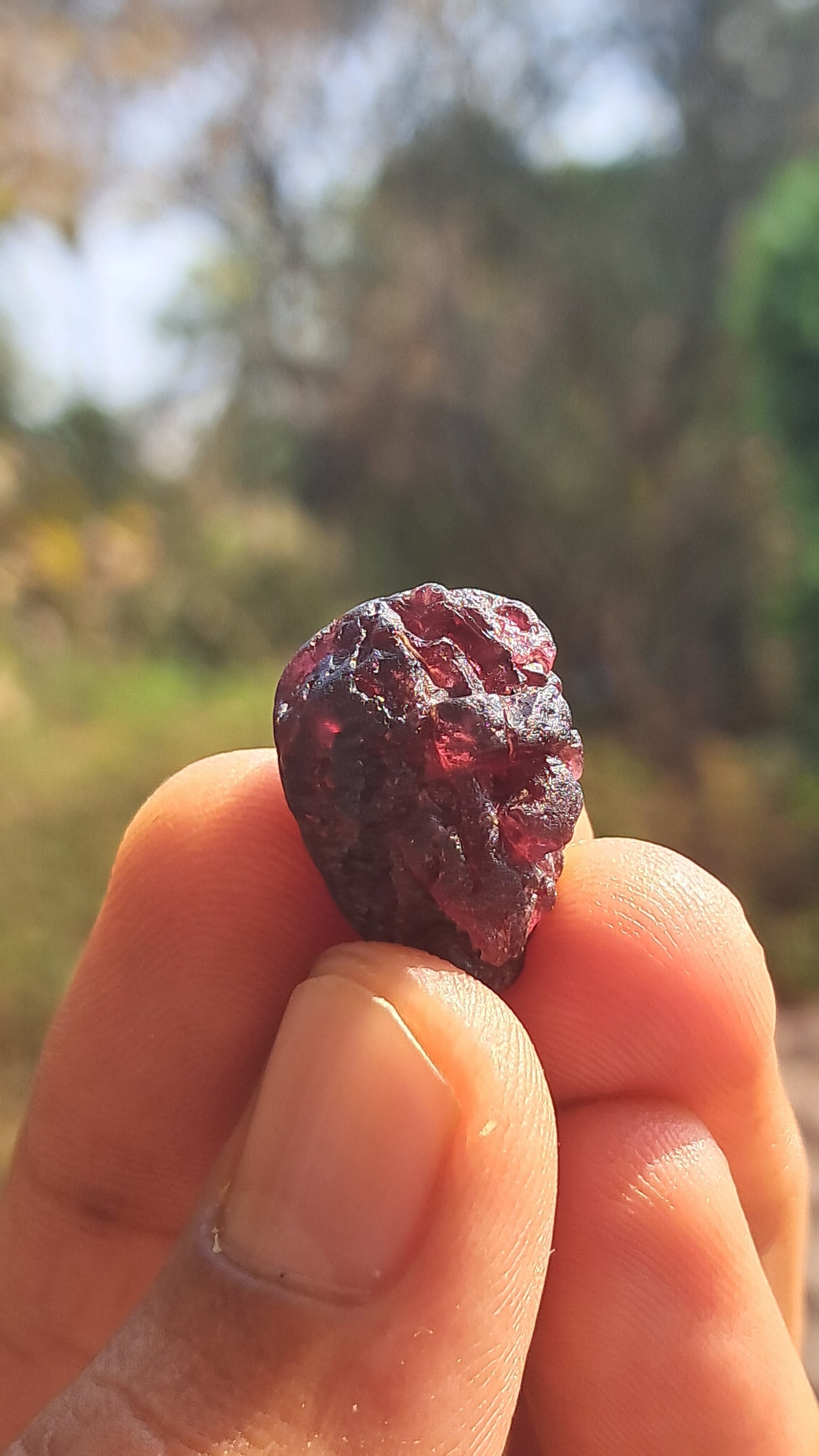 Granate rojo (Karur) | Pulido por río | Piedra natural #RG5