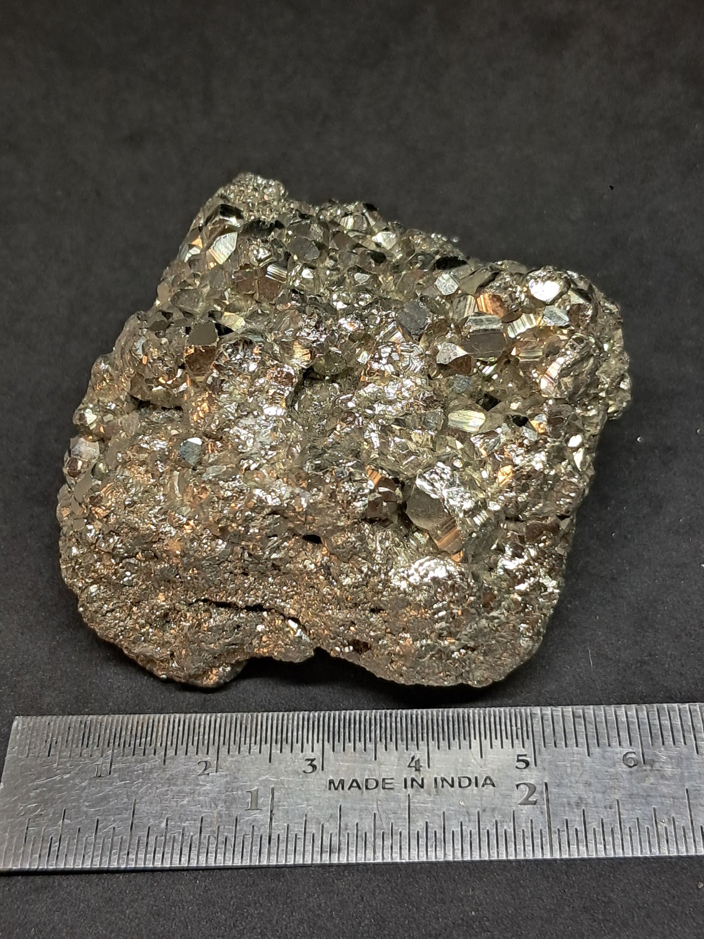 Pirita en bruto (Perú) Racimo natural | Muestra mineral | Rocas y Cristales #PR23