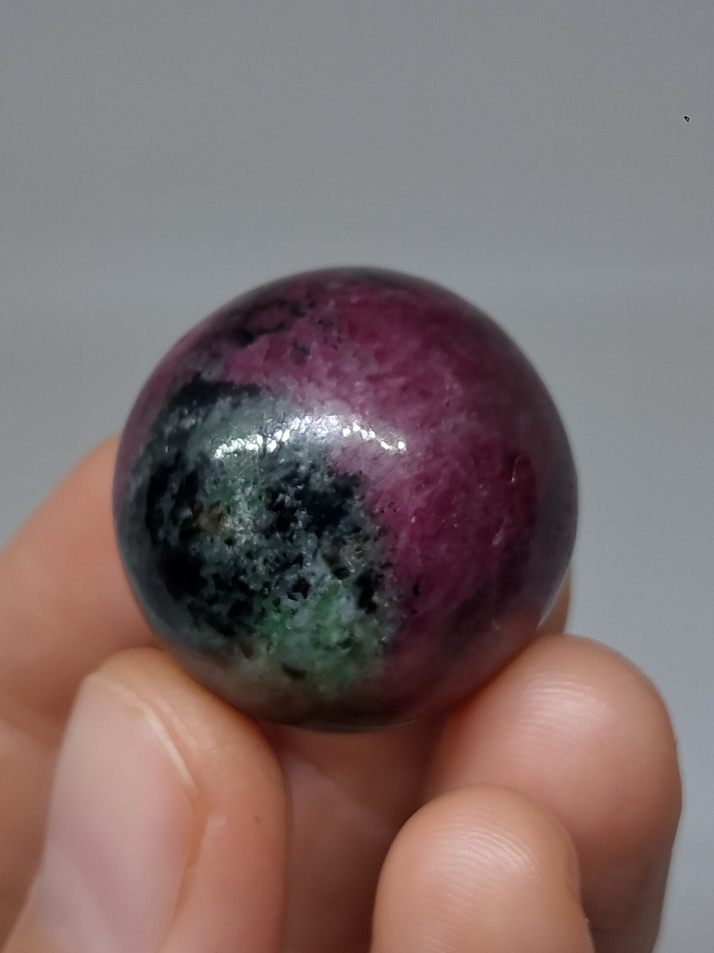 Ruby Zoisite Sphere | Natural Stone | Polished Crystal