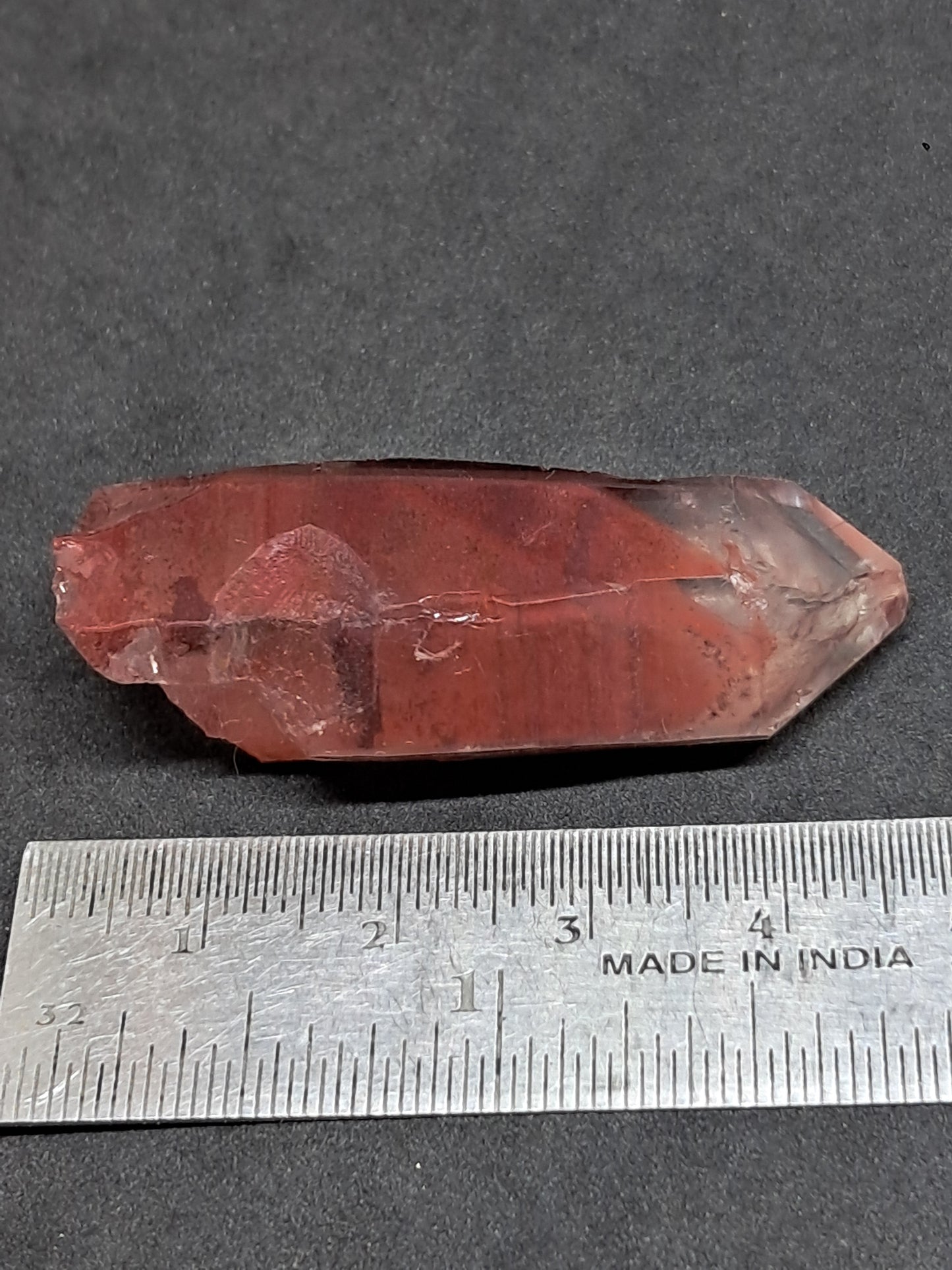 Hematite Phantom Quartz (Telangana) | Natural Crystal | Mineral Specimen #HPQ50