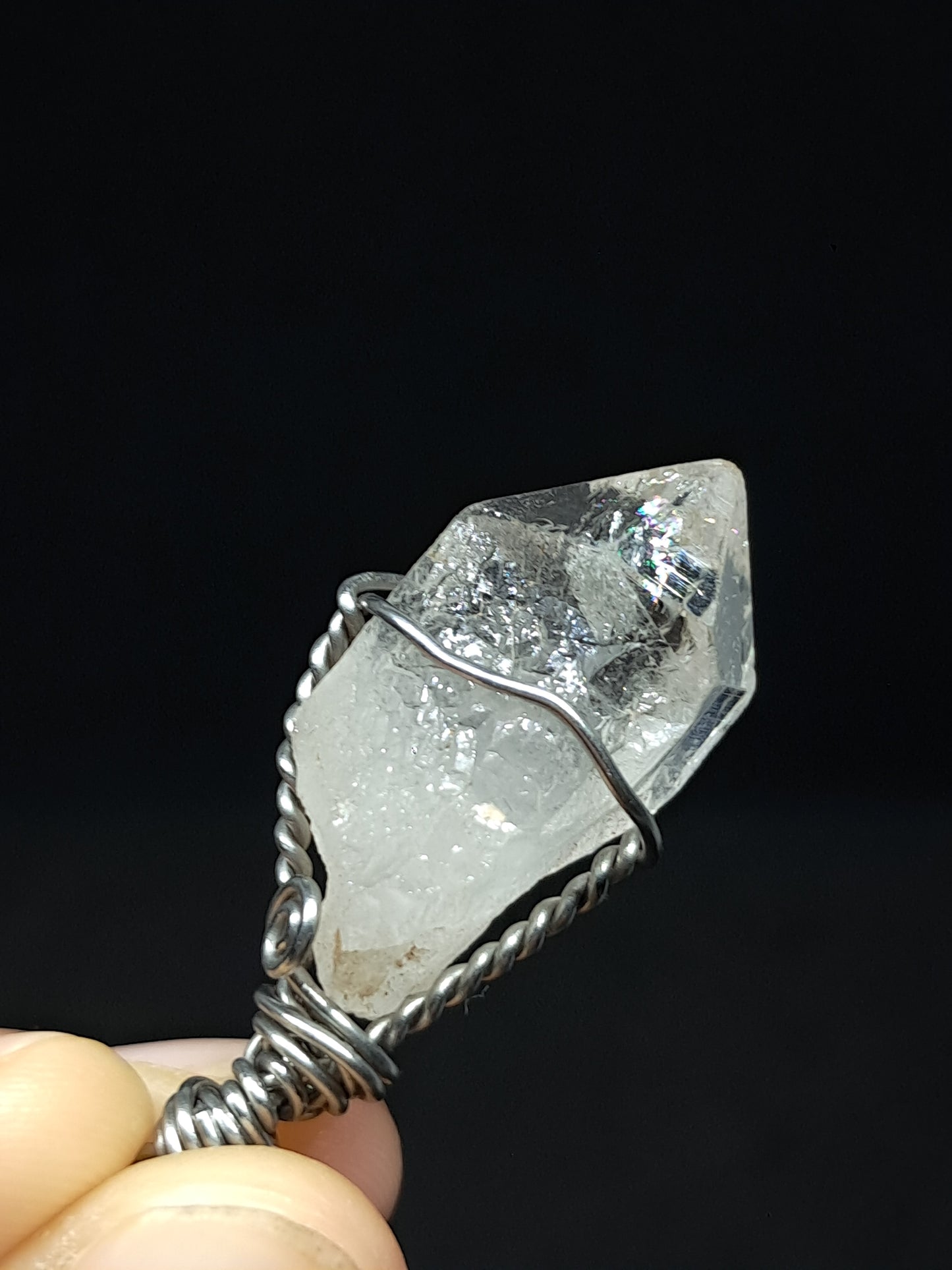 Himalayan Quartz Pendant | Handcrafted Jewelry | Natural Crystal Point #JL51