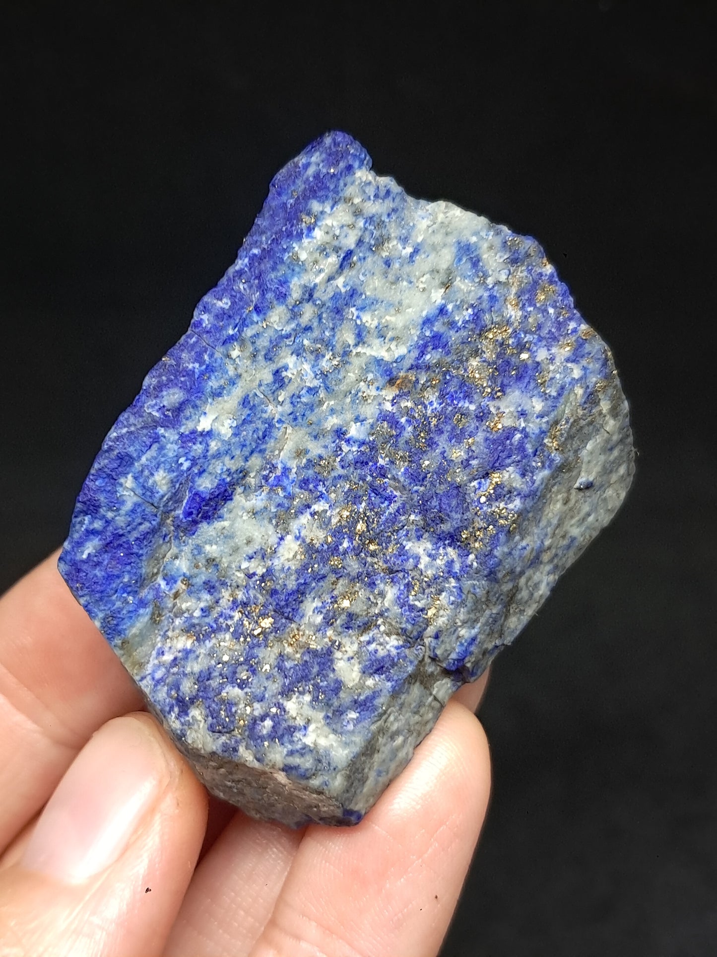 Slice of Lapislazuli (Afghanistan) Rough Natural Stone #LZ3