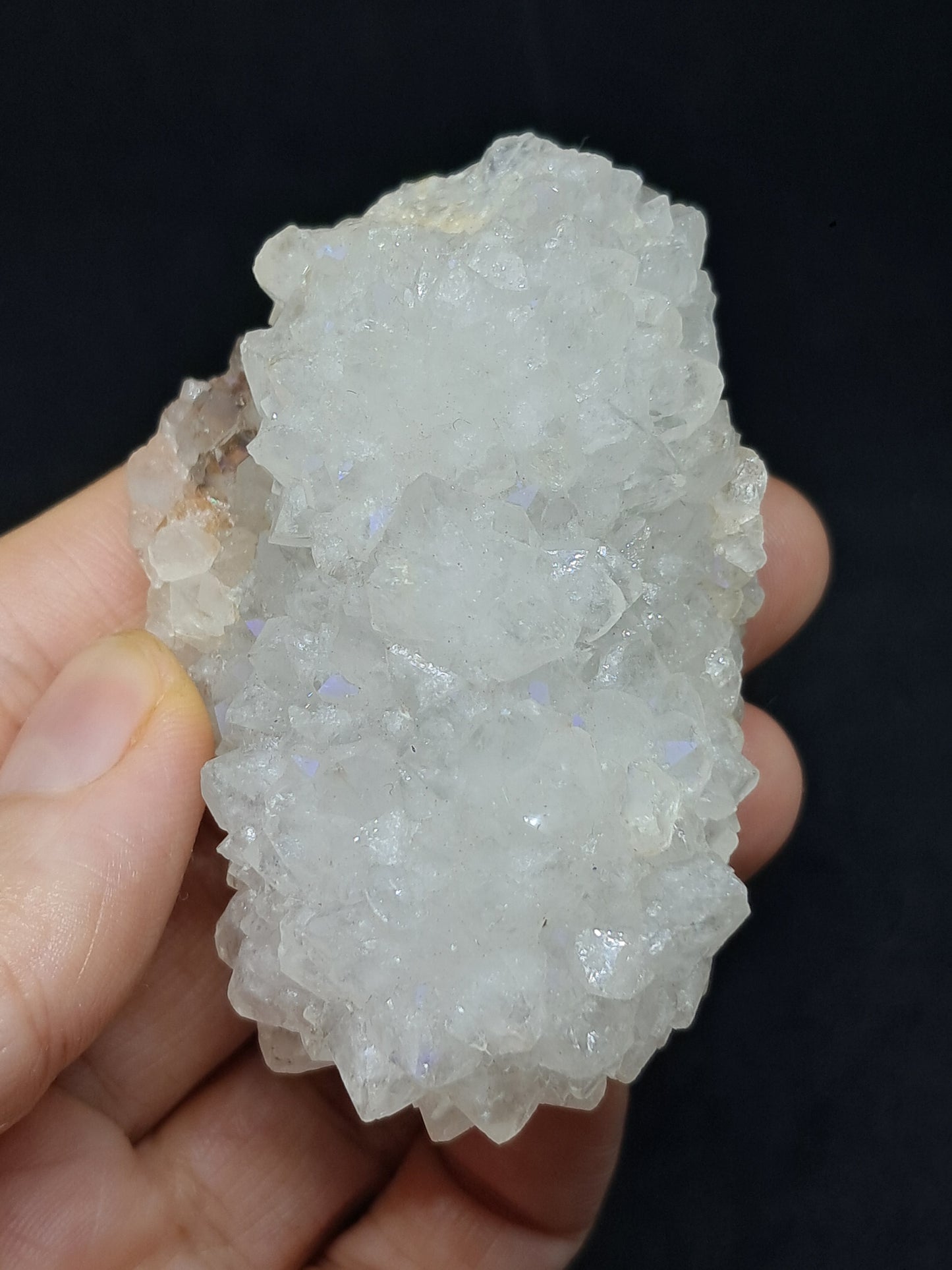 Cuarzo Iris (Aurangabad) | Anandalita | Estalactita | Cristal natural n.° AQ35