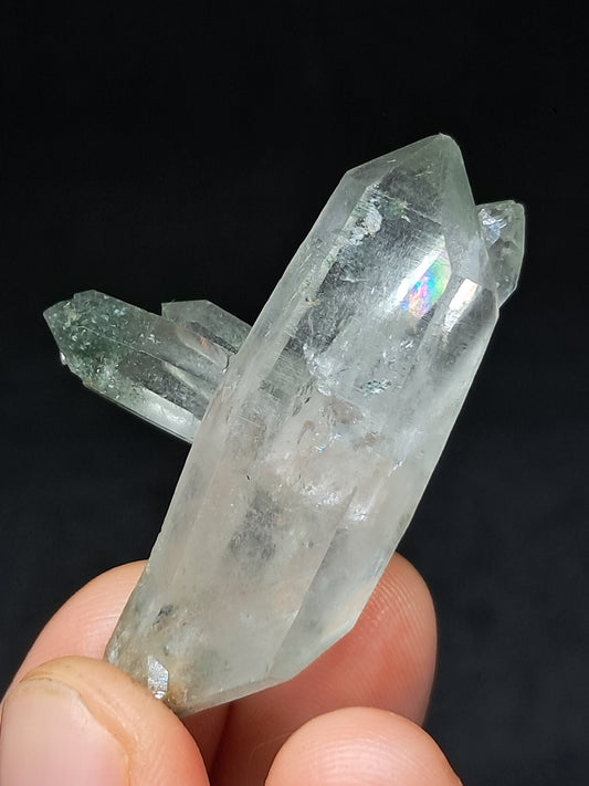 Chlorite Phantom Quartz *Bridge* *Biterminated* (Kullu) Natural Crystal | Garden Chamanic #CQ81