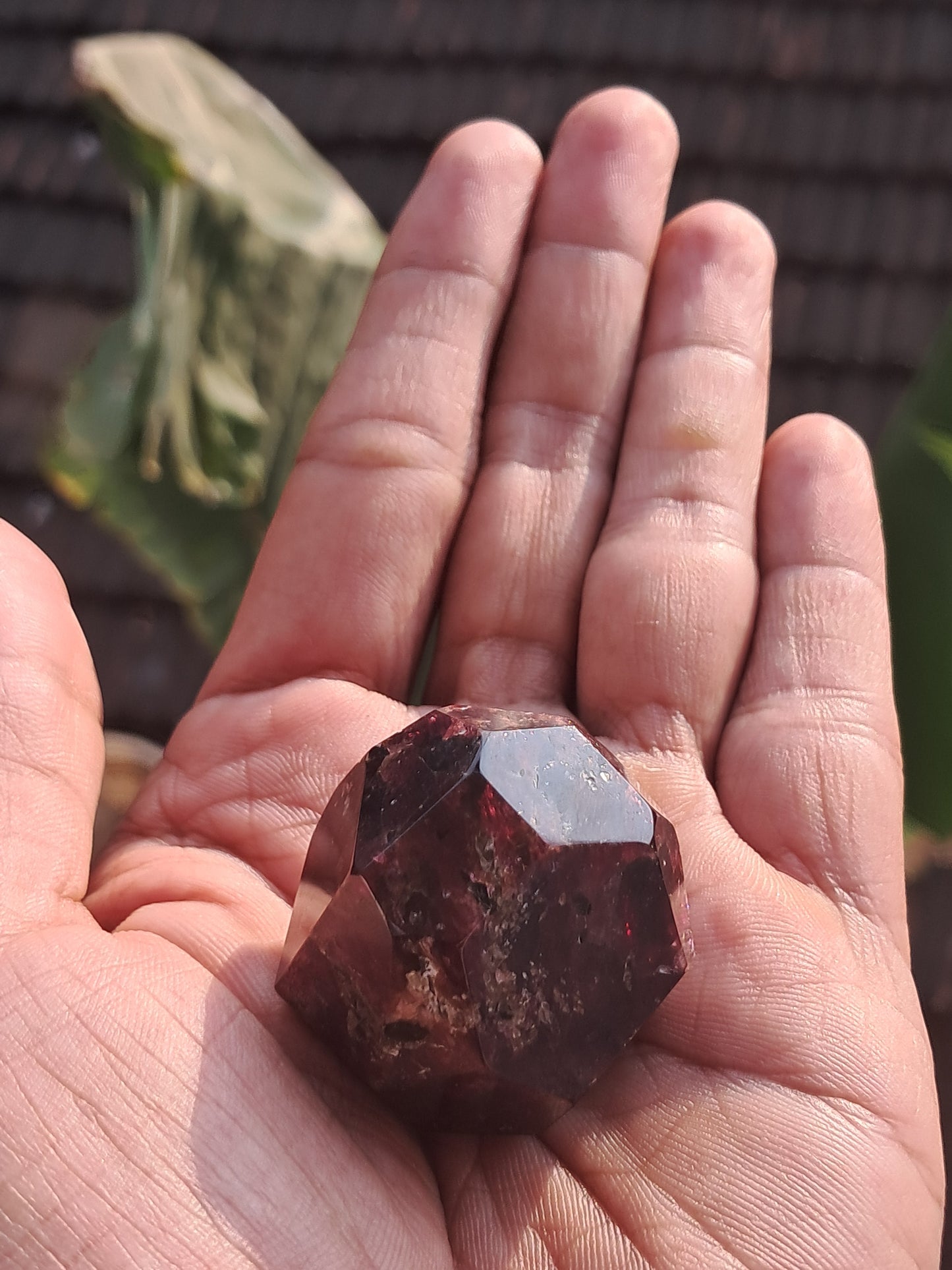 Red Garnet Natural Shape | Polished Stone #GR1