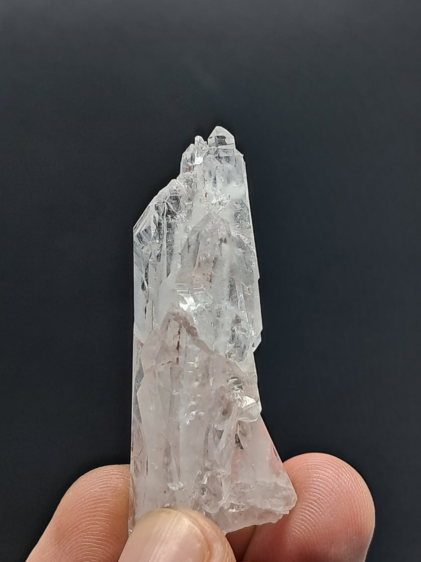 Cúmulo de Cuarzo Faden Claro (Santander, Colombia) Punta Natural | Ejemplar Mineral #COQ13