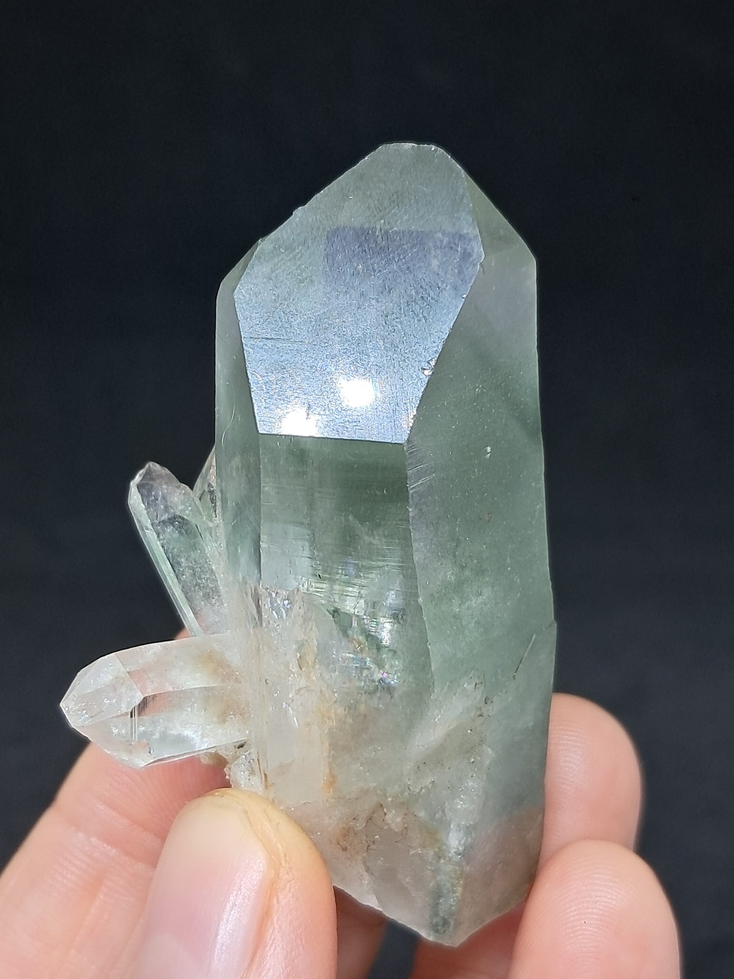 Chlorite Phantom *Bridge* Quartz (Kullu) Natural Crystal | Garden Chamanic #CQ78