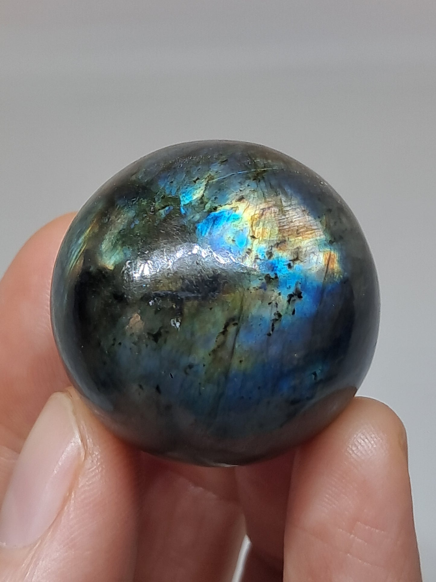 Labradorite Sphere (Madagascar) | Strong Flash | Polished Stone #LB13