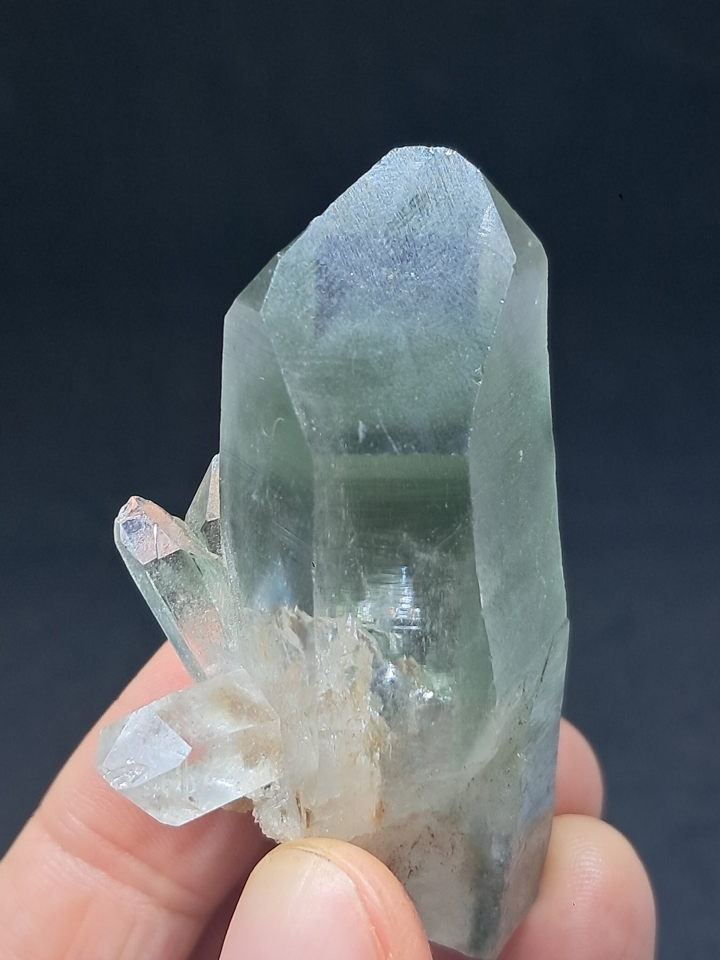 Chlorite Phantom *Bridge* Quartz (Kullu) Natural Crystal | Garden Chamanic #CQ78