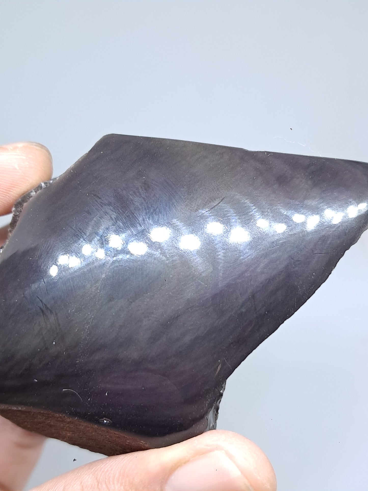 Rainbow Obsidian *Manto Huichol* (Mexico) Natural Stone | Half Polished Half Rough #RO8