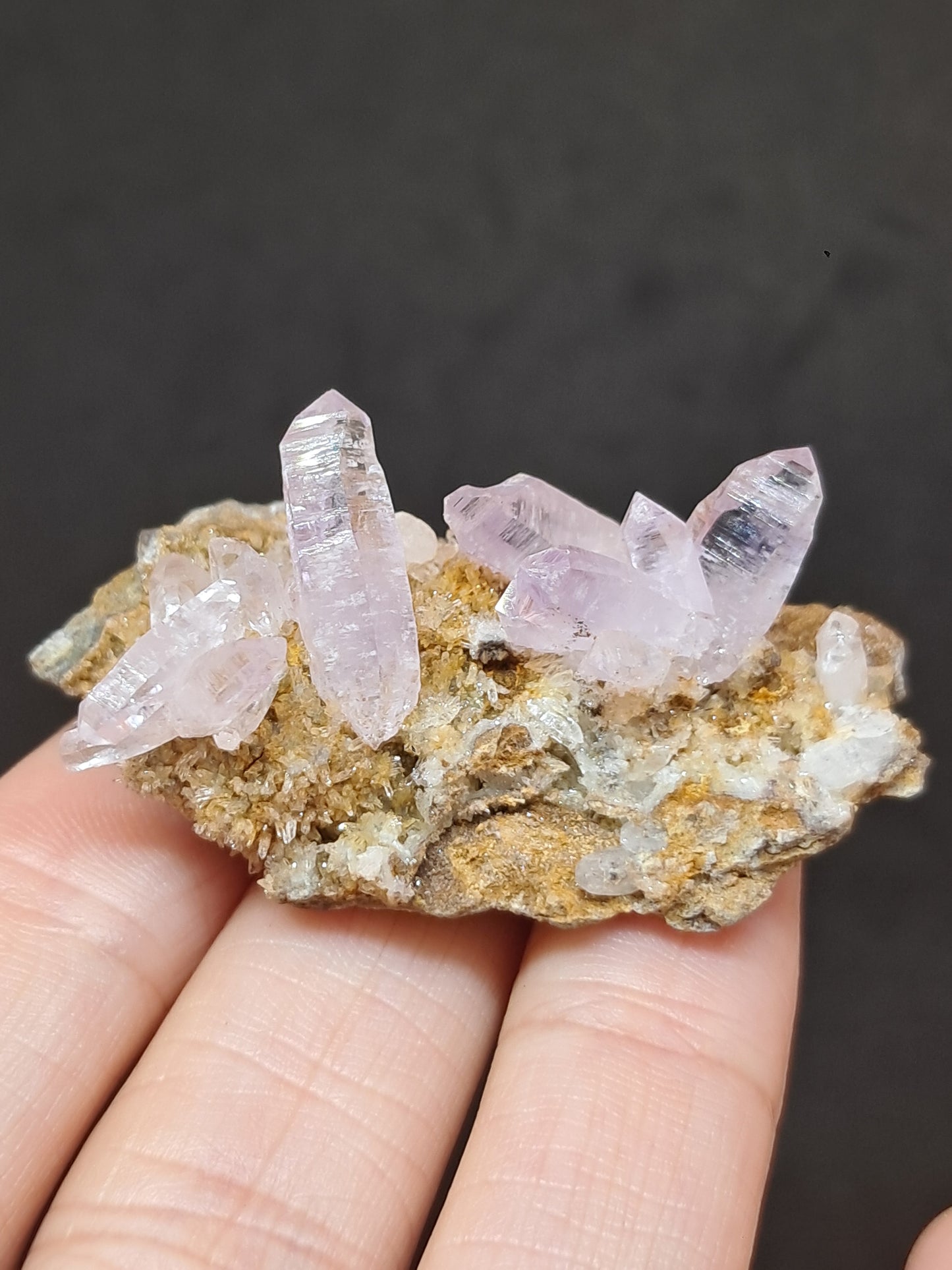 Veracruz Amethyst Crystals on Matrix (Mexico) | Natural Cluster | Mineral Specimen #VA20