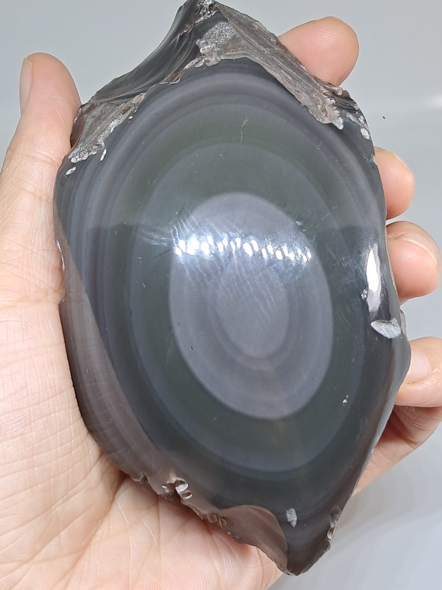 Rainbow Obsidian (Mexico) Natural Stone | Half Polished Half Rough #RO7