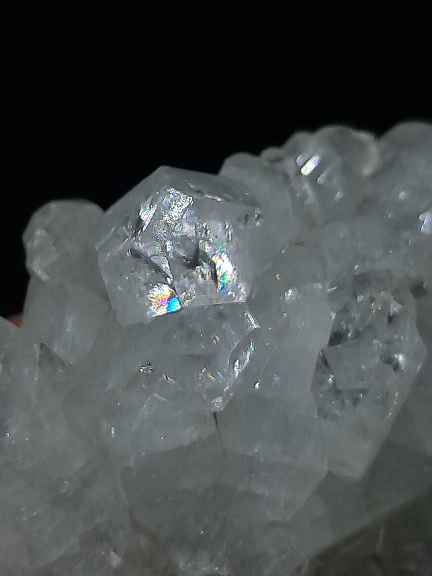 Clear Apophyllite Cluster (Ajanta) Natural Crystal | Mineral Specimen #AP41