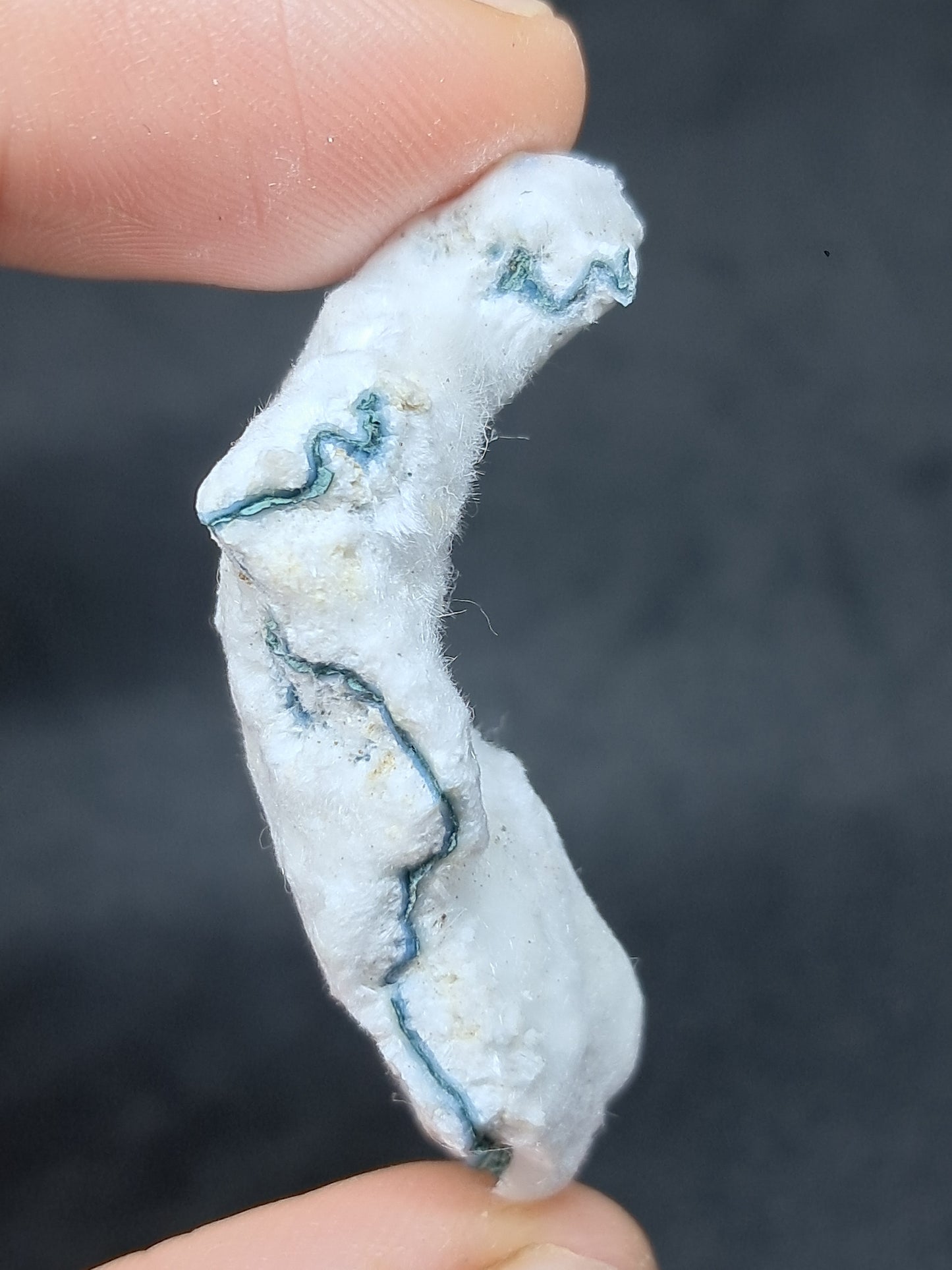 Okenite on Chalcedony (Mumbai) Mineral Specimen | Natural Crystal #OK38