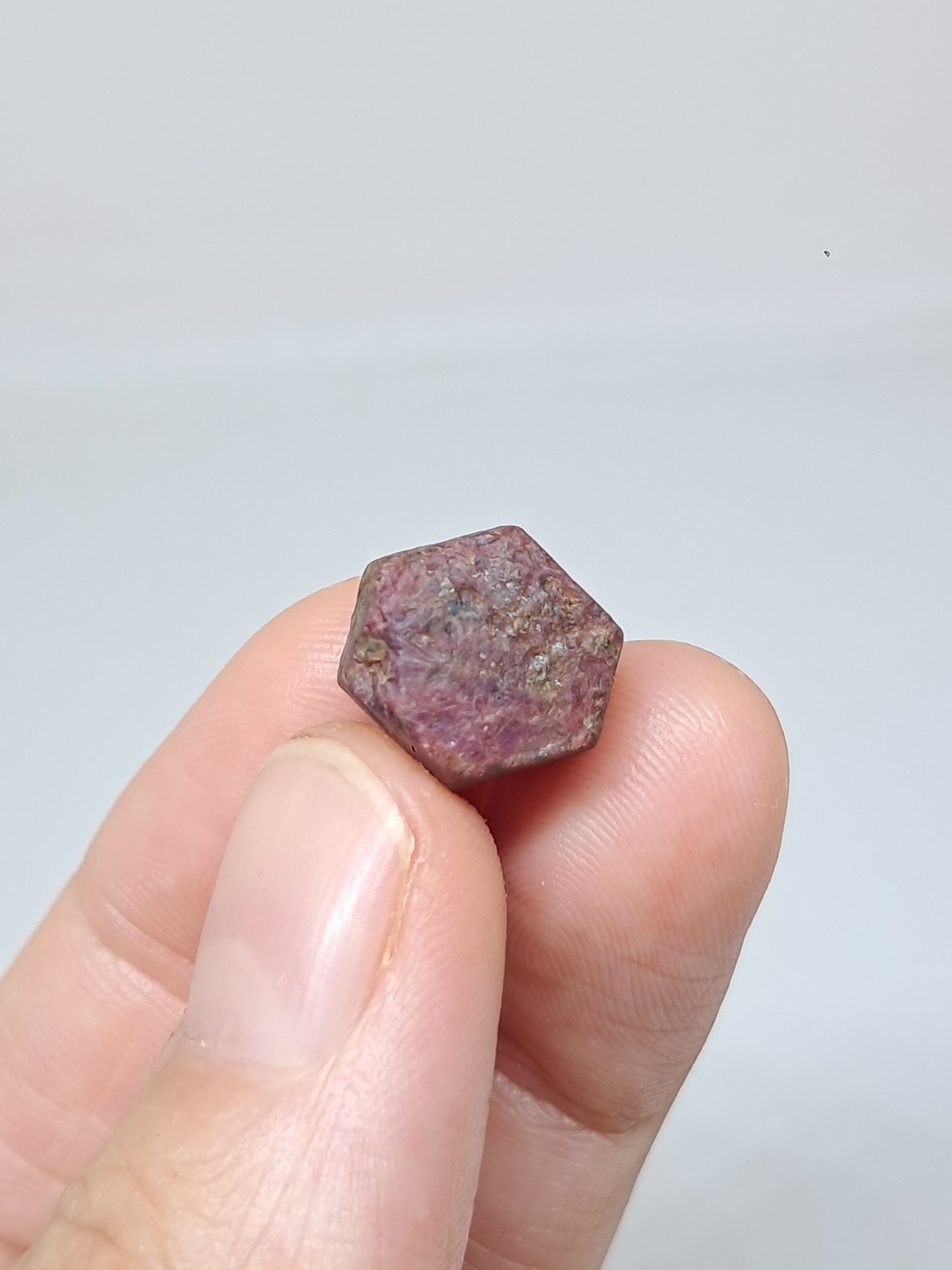 Cristal de rubí en bruto (Tamil Nadu) Piedra natural | Muestra mineral #RB24