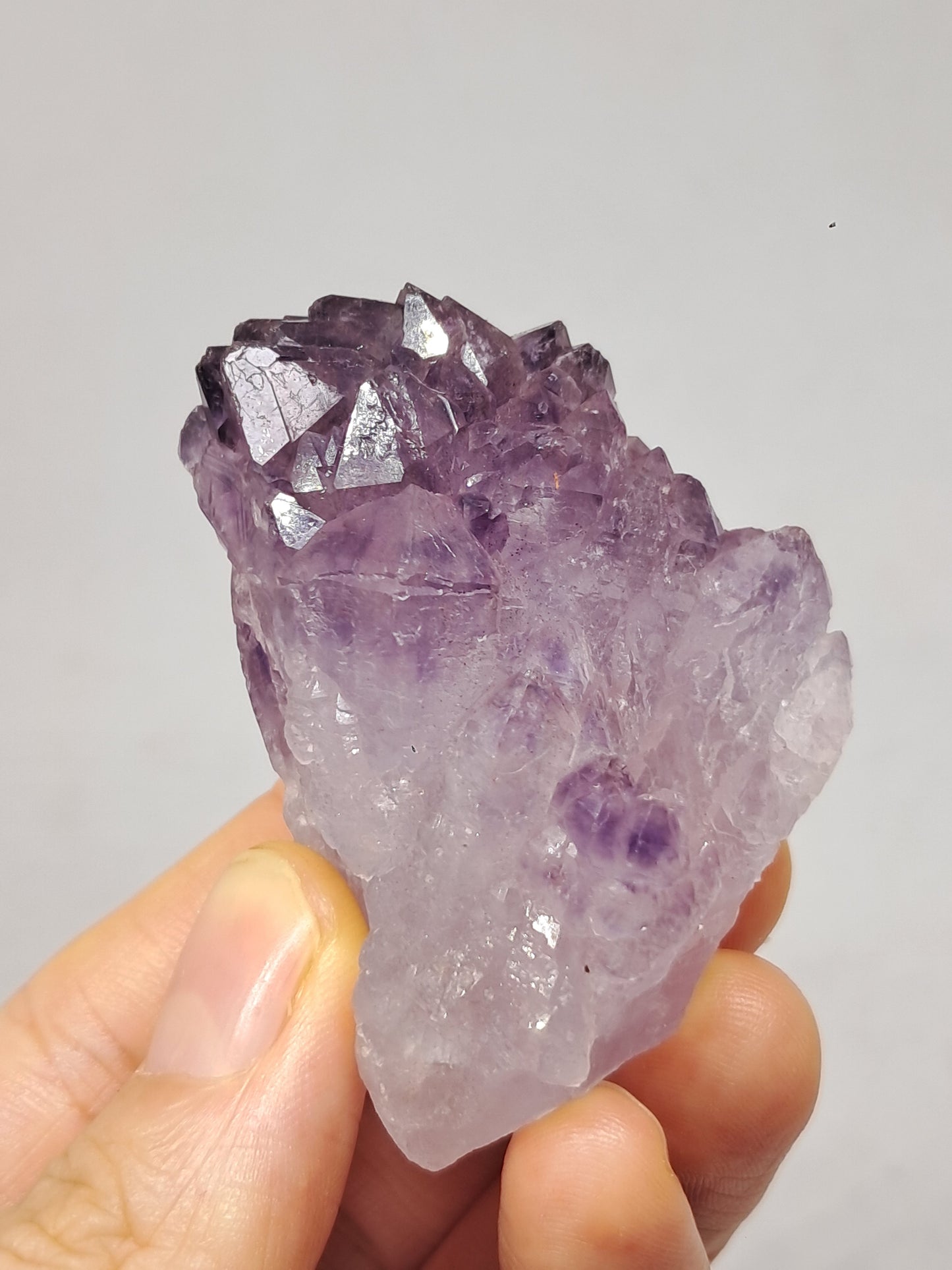 Clúster de cristal de amatista elestial (Karur) | Piedra Natural | Espécimen mineral #KA93