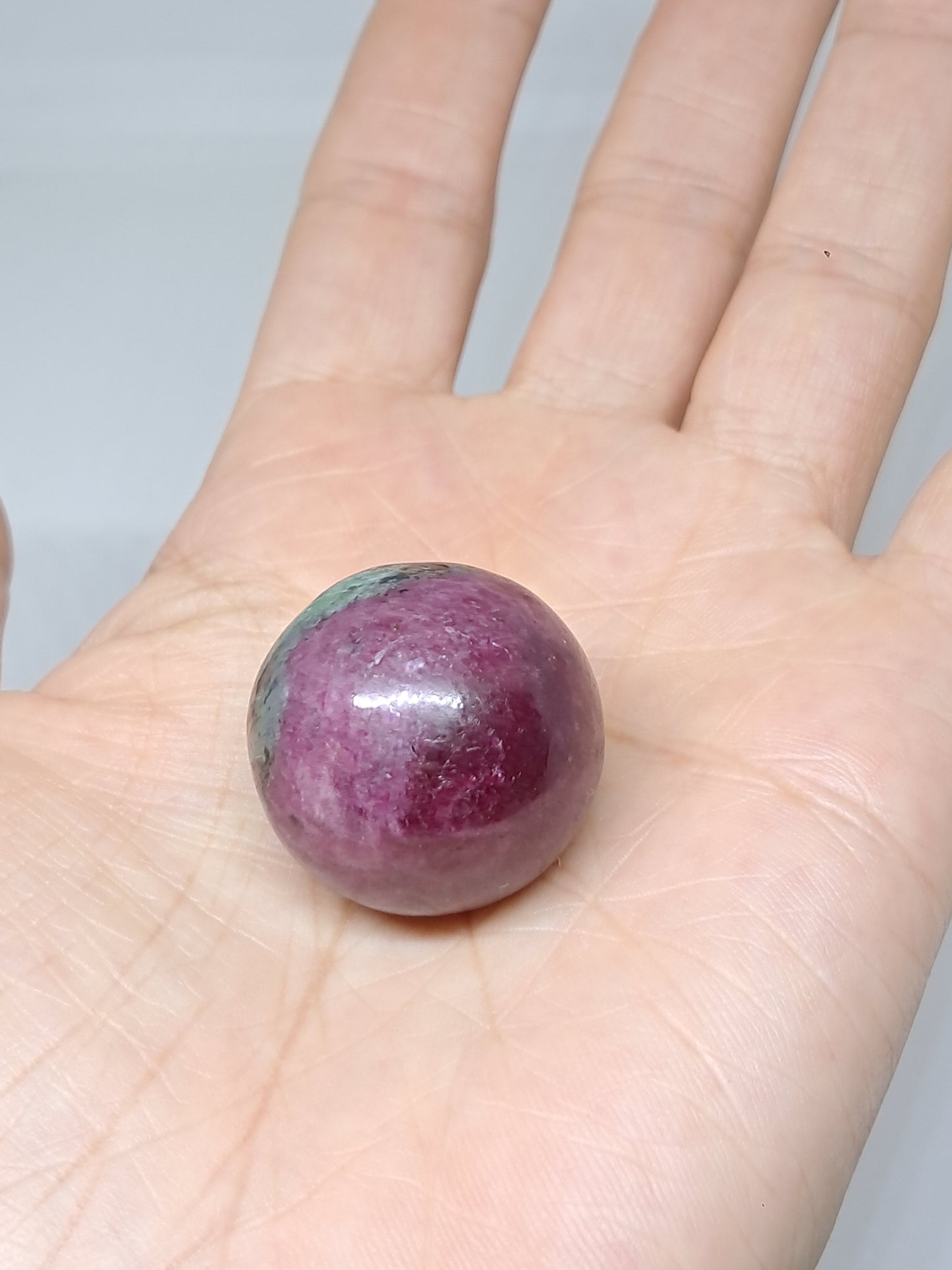 Ruby Zoisite Sphere | Natural Stone | Polished Crystal