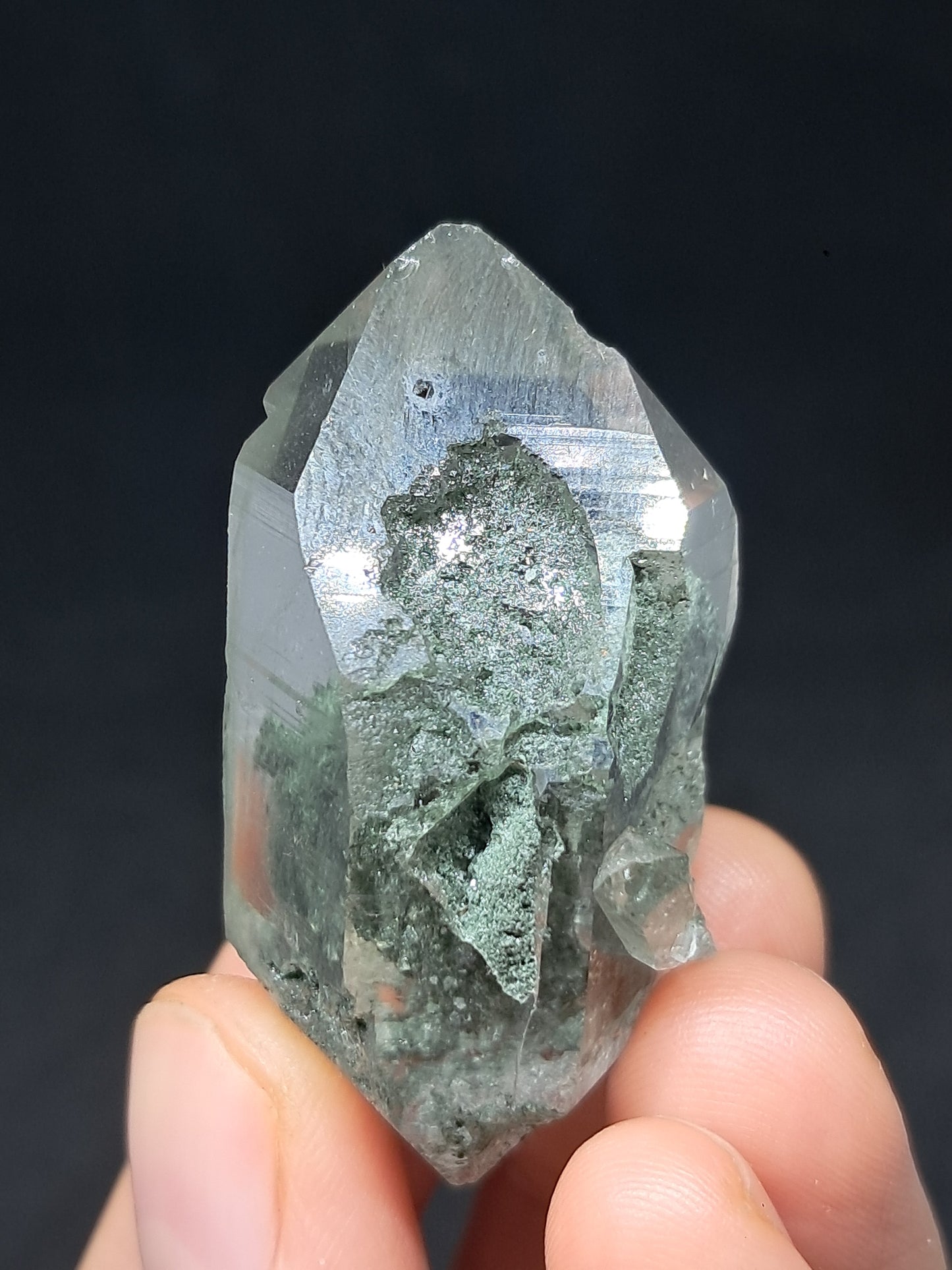 Chlorite Phantom Quartz (Kullu) Natural Crystal | Garden Chamanic #CQ82
