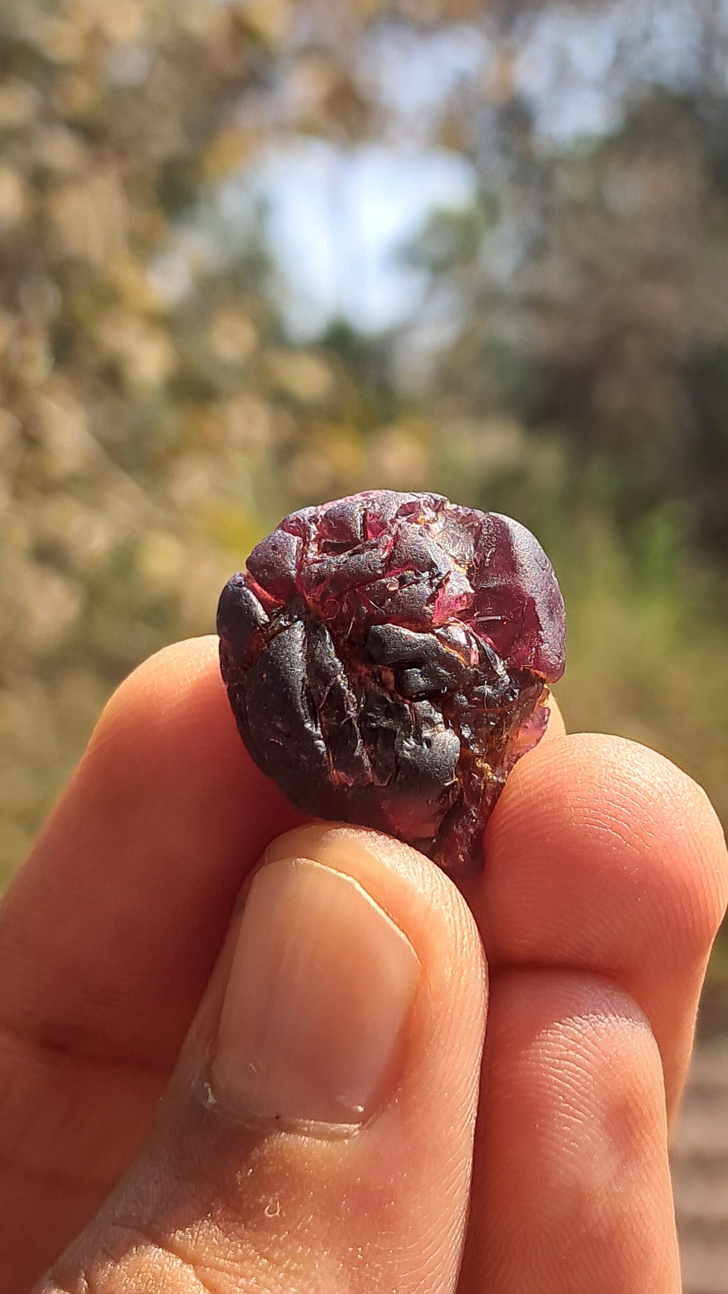 Granate rojo (Karur) | Pulido por el río | Piedra natural #RG2