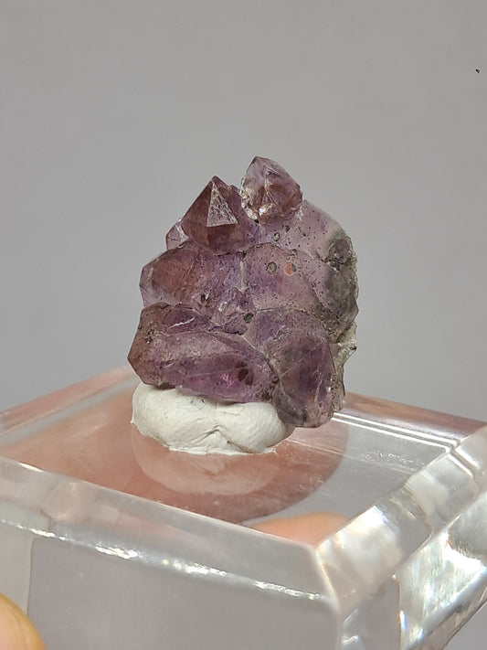 Amatista Elestial Super Seven (Karur) | Cúmulo de cristales en bruto | Piedra natural | Ejemplar mineral n.° KA137