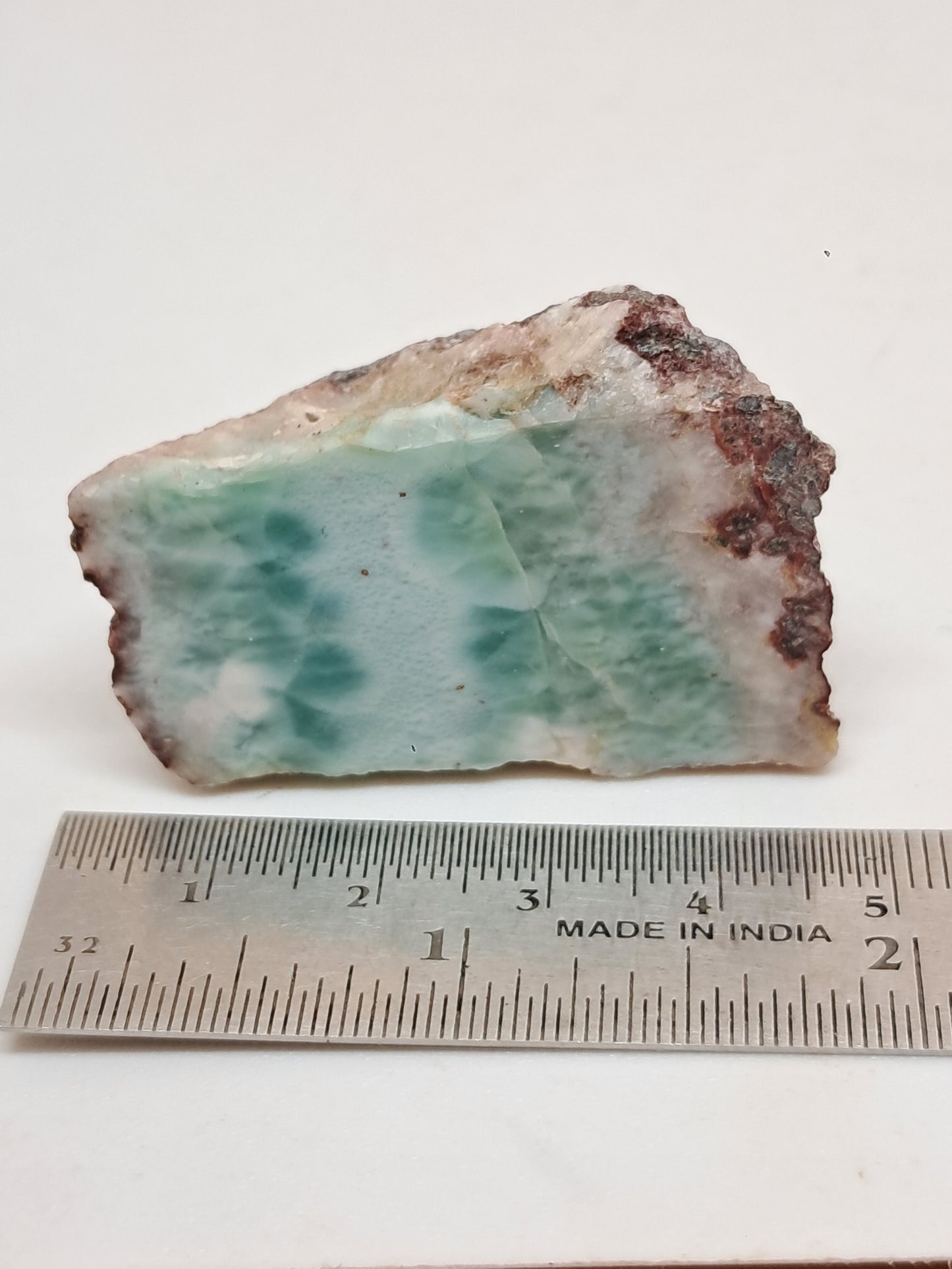 Rough Slice of Larimar (Dominican Republic) Raw Stone | Natural Rock #LM38