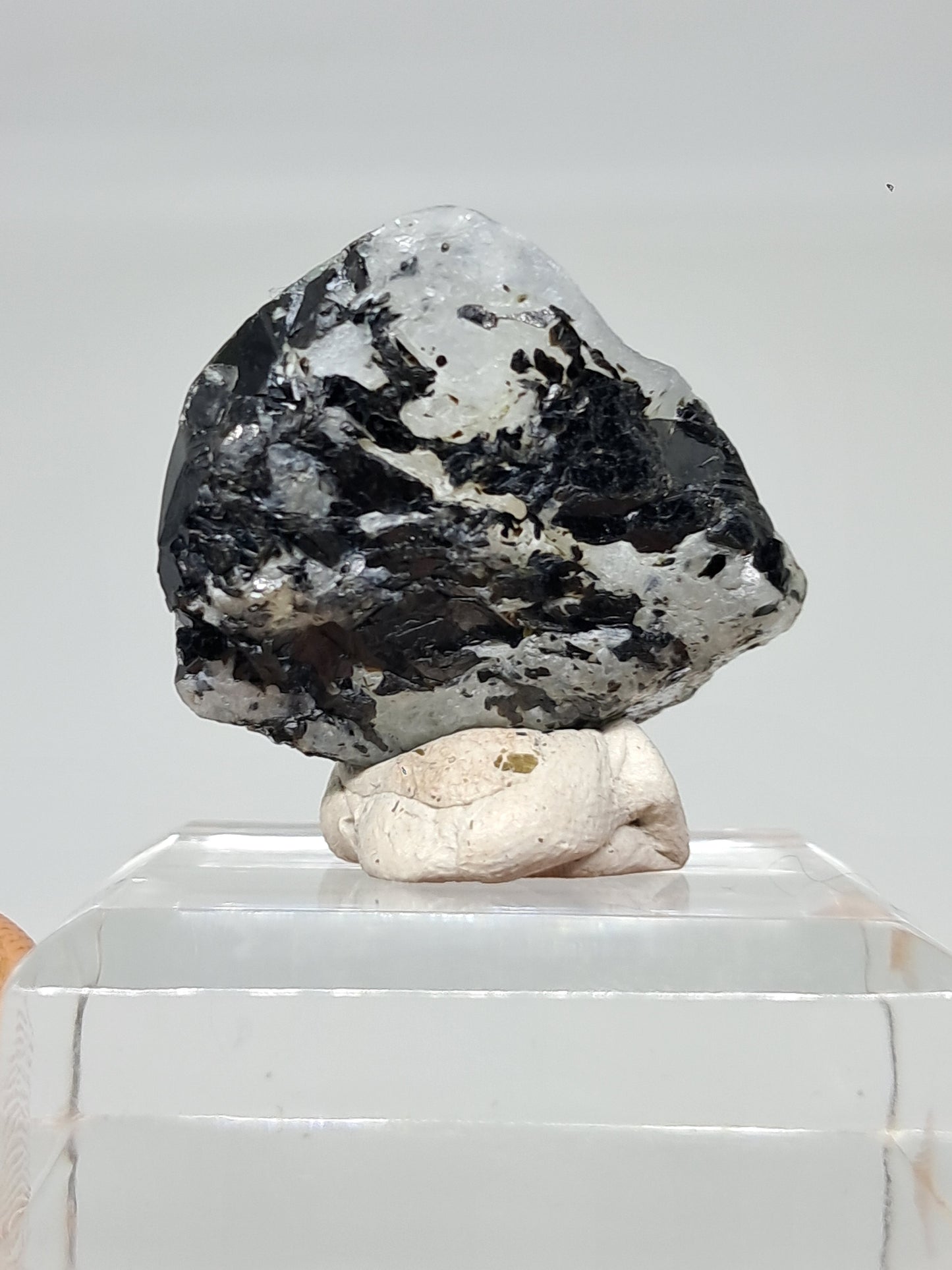 Labradorita blanca | Piedra lunar arcoíris de alta calidad (Tamil Nadu), piedra rugosa y pulida | Roca natural n.° MN12
