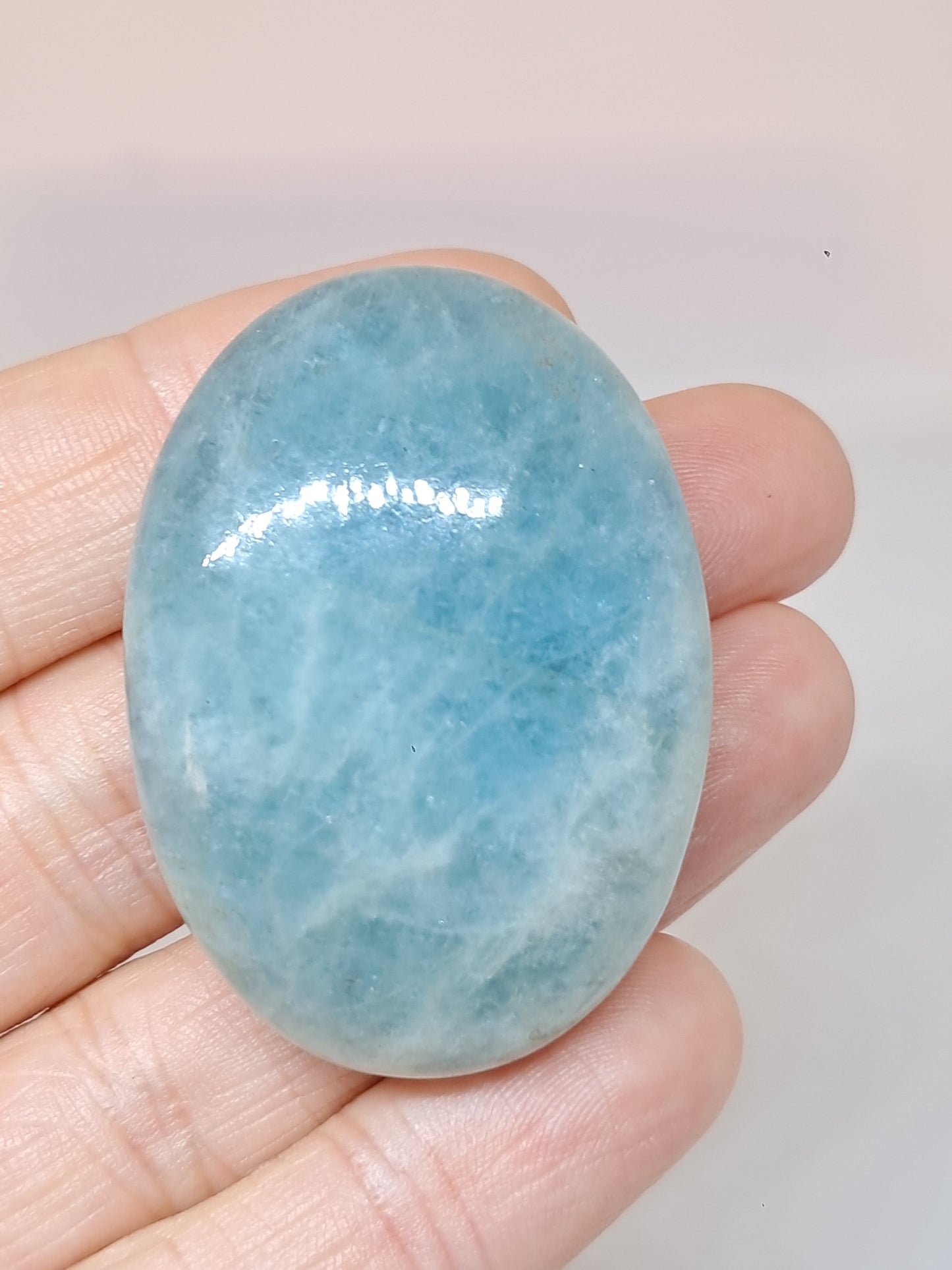 Aquamarine Palmstone | Polished Natural Crystal
