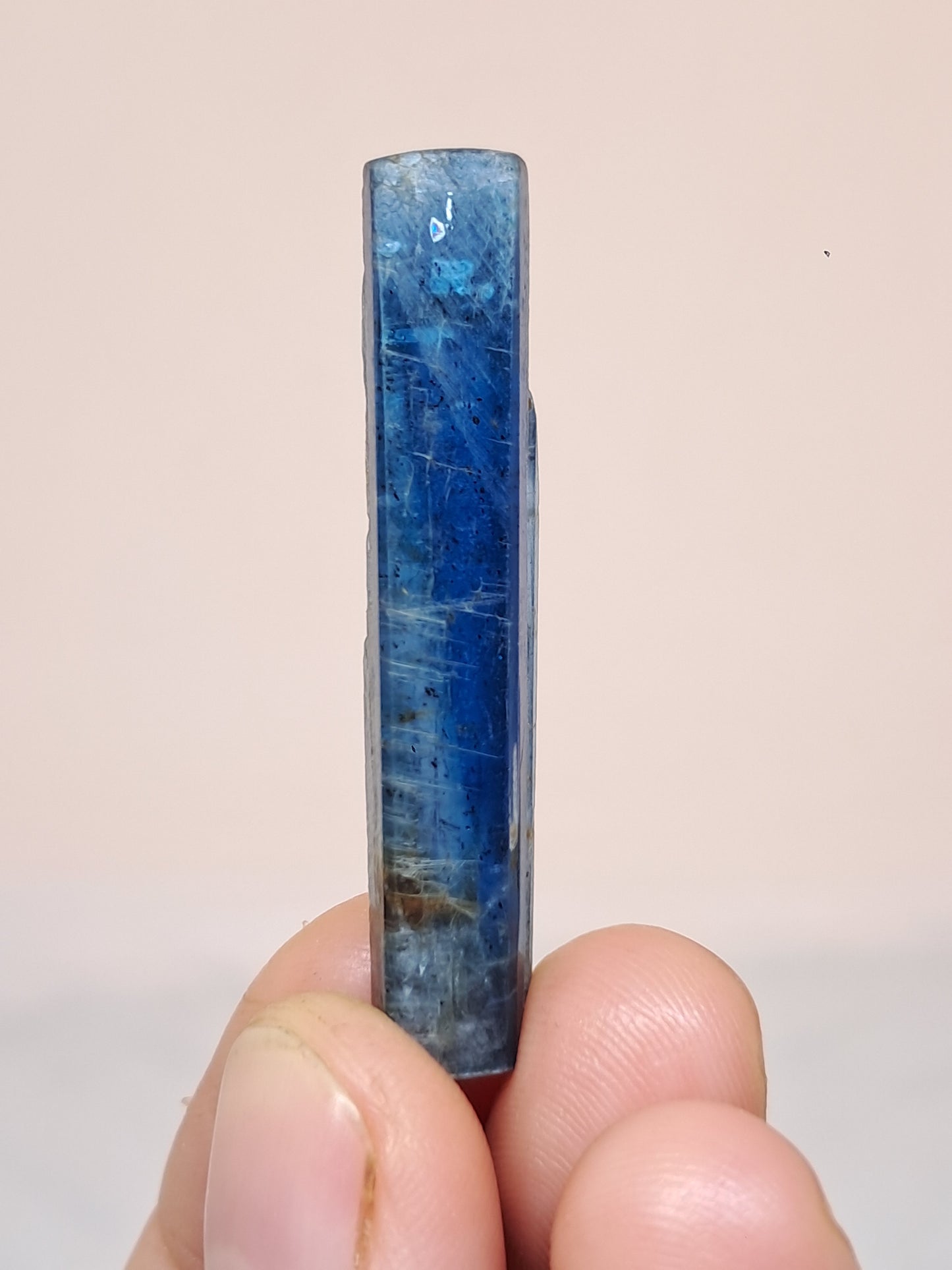 Cianita azul océano (Nepal) Piedra natural pulida n.° KY21