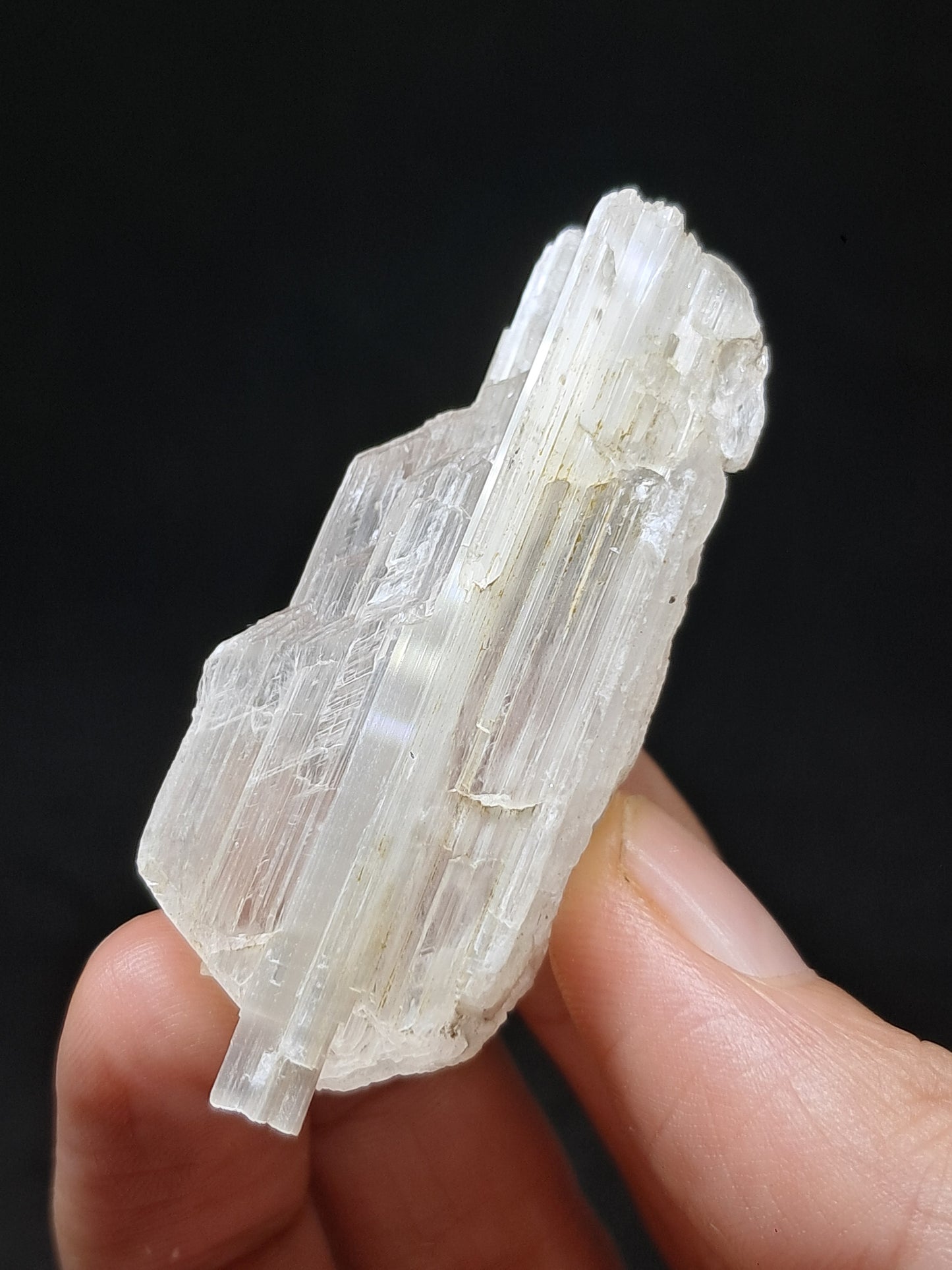 Satin Spar *Selenite* (India) Fibrous Gypsum | Mineral Specimen | Rough Crystal #SE3