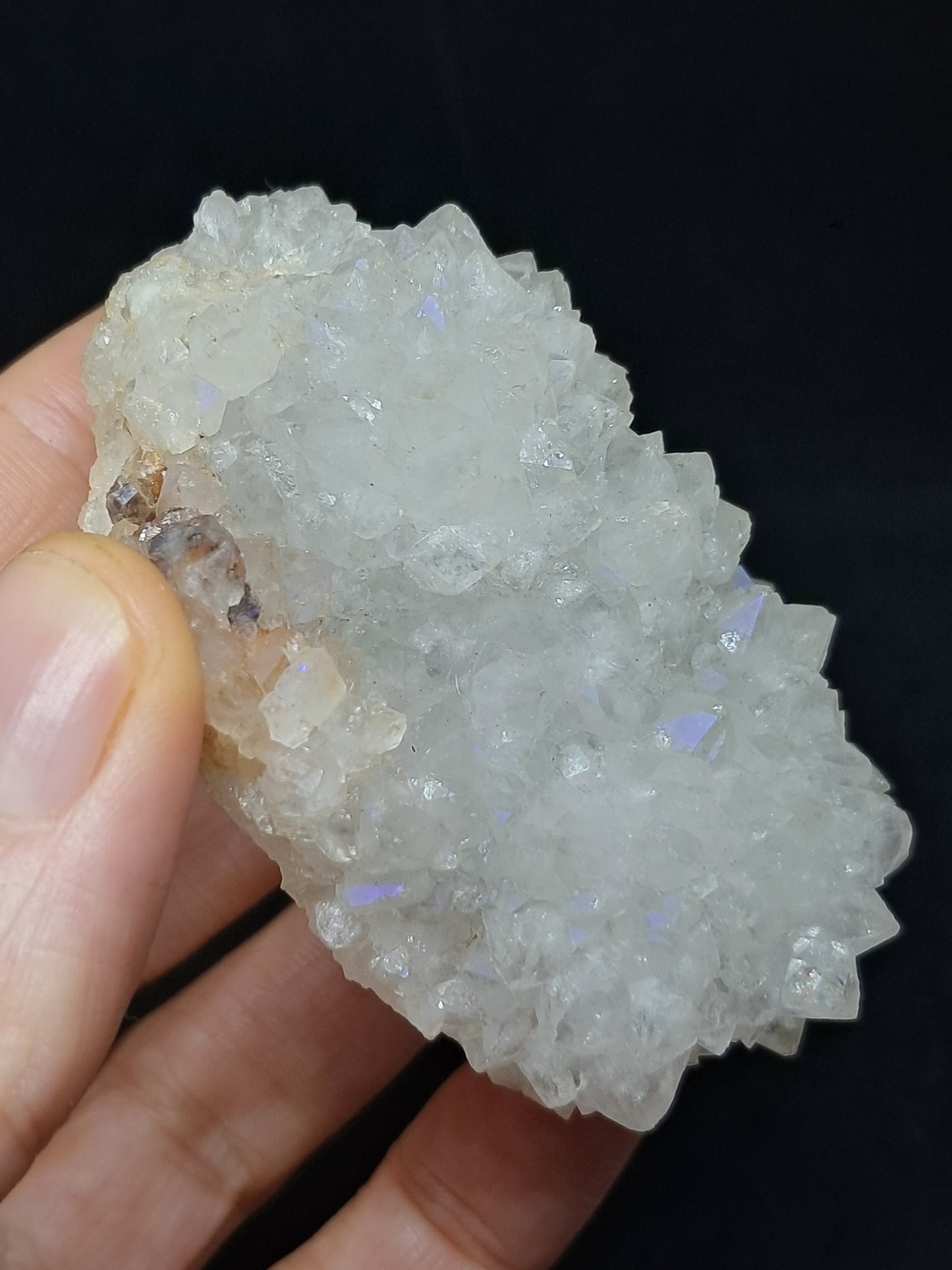 Cuarzo Iris (Aurangabad) | Anandalita | Estalactita | Cristal natural n.° AQ35