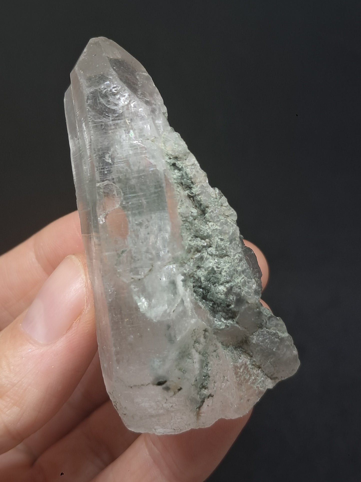 Chlorite Quartz (Kullu) Natural Point | Garden Chamanic Crystal #CQ61