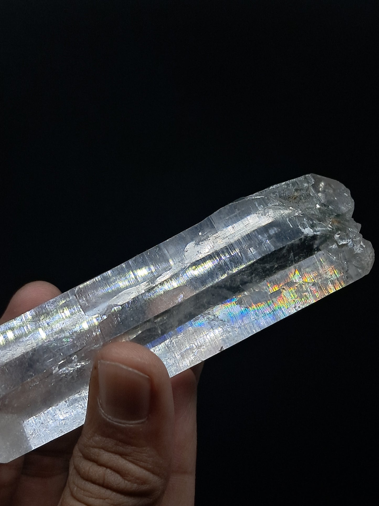 Himalayan Quartz Crystal Point w/ Golden Rutile | Biterminated | Self-healed | Natural Stone | Mineral Specimen #CH56