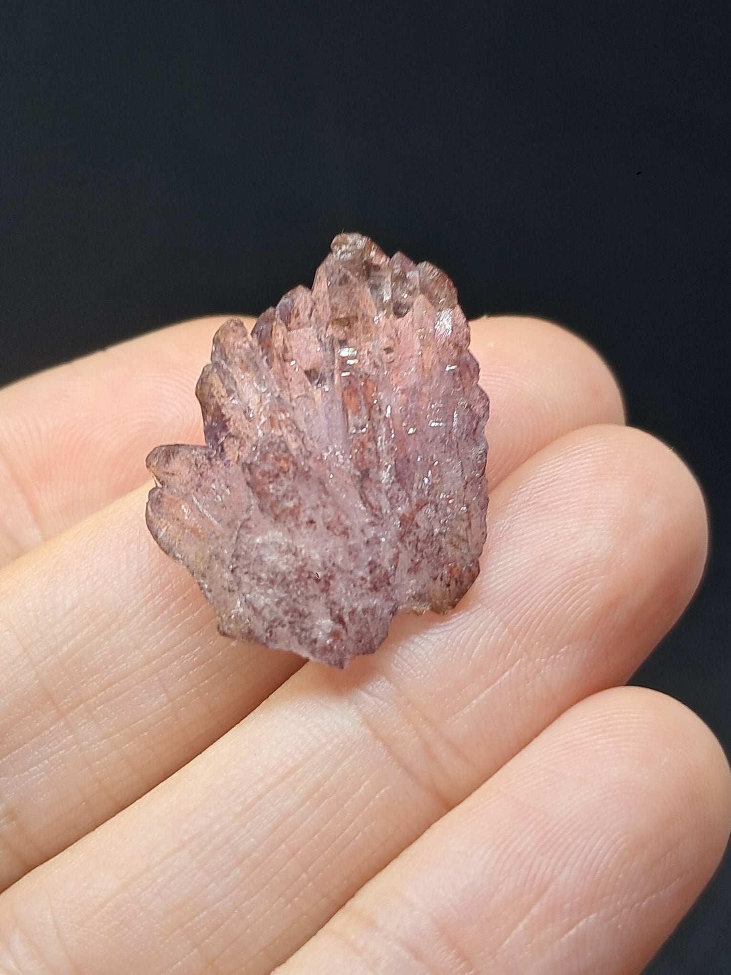 Cúmulo de Amatista en Cetro con inclusiones "Super Seven" (Karur) | Piedra Natural | Ejemplar Mineral n.° KA92