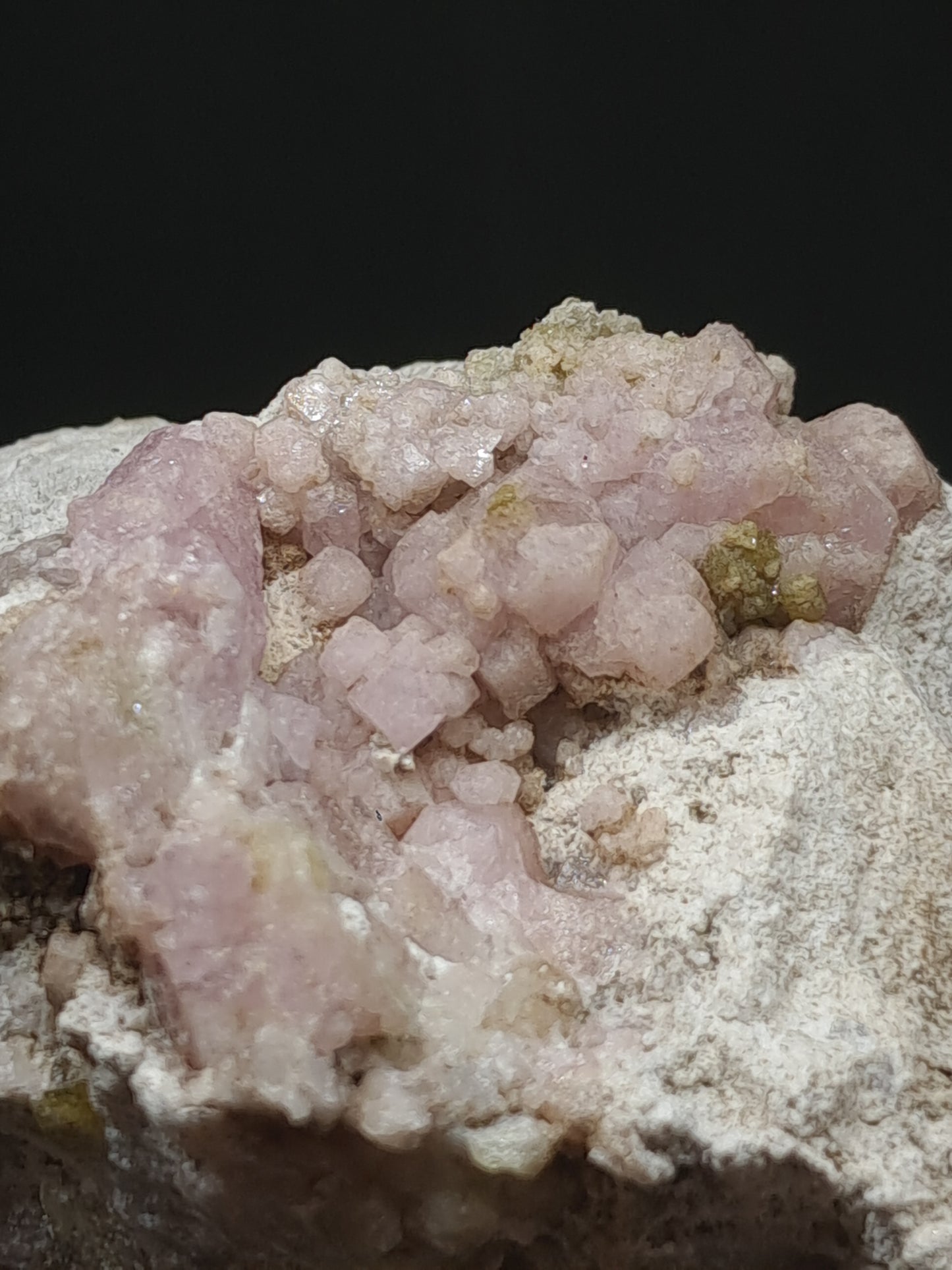 Grossular Garnet on Matrix (Mexico) Pink Garnet Cluster |Rough Crystal Stone | Mineral Specimen #GR18