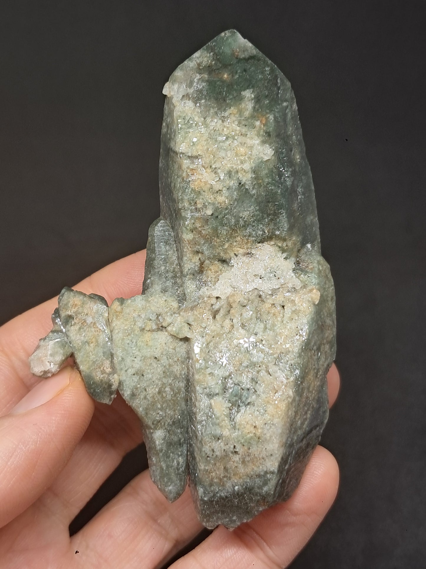 Chlorite Quartz (Kullu) Natural Point | Garden Chamanic Crystal #CQ64