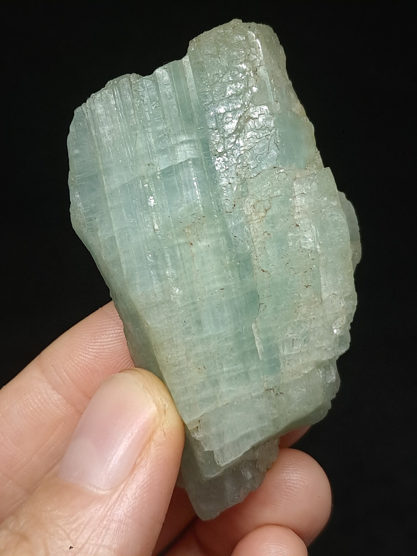 Aquamarine (Andhra Pradesh) Rough Natural Crystal | Mineral Specimen #AQM40