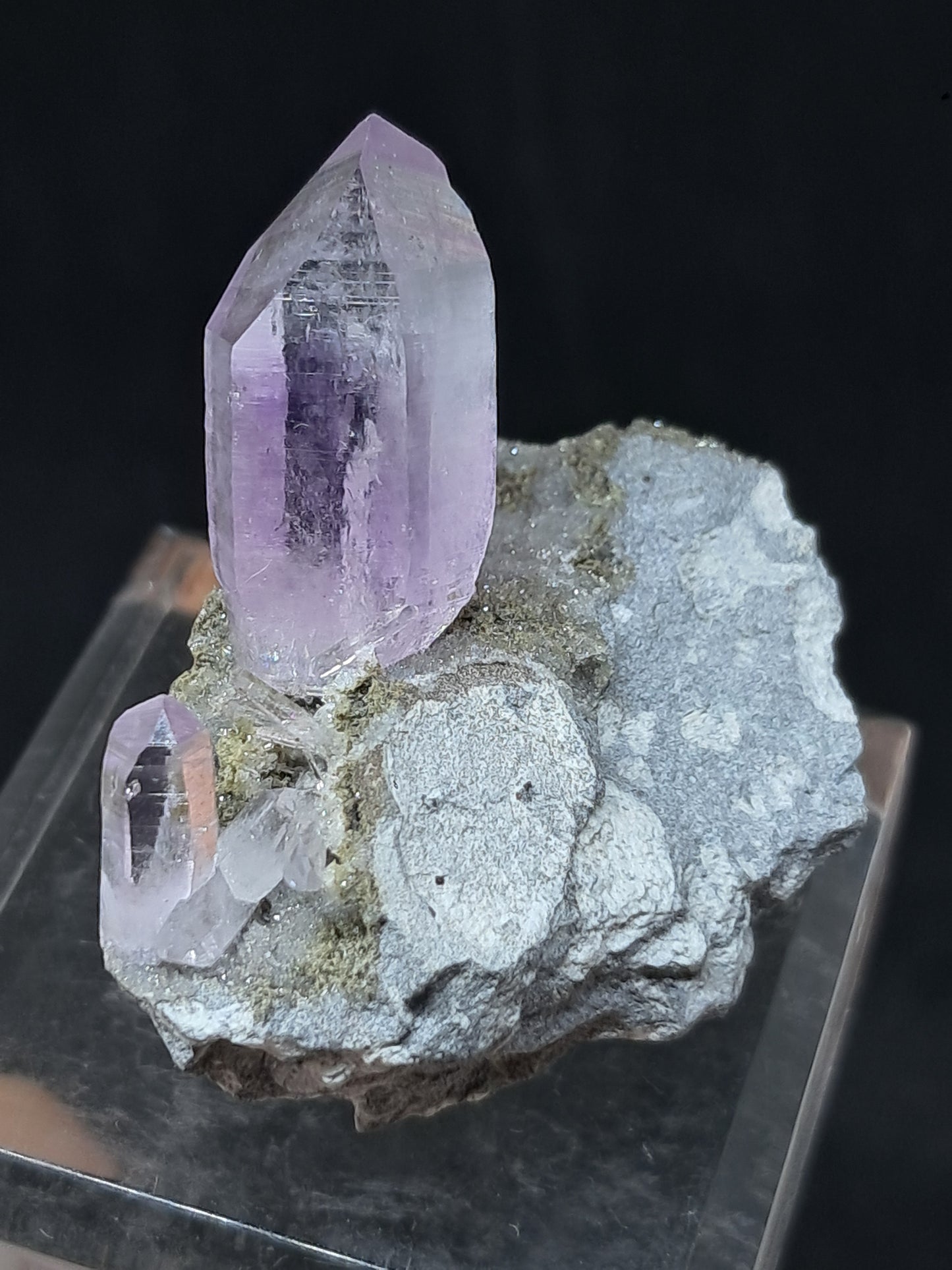 Veracruz Amethyst Crystal on Matrix (Mexico) | Natural Point | Mineral Specimen #VA13