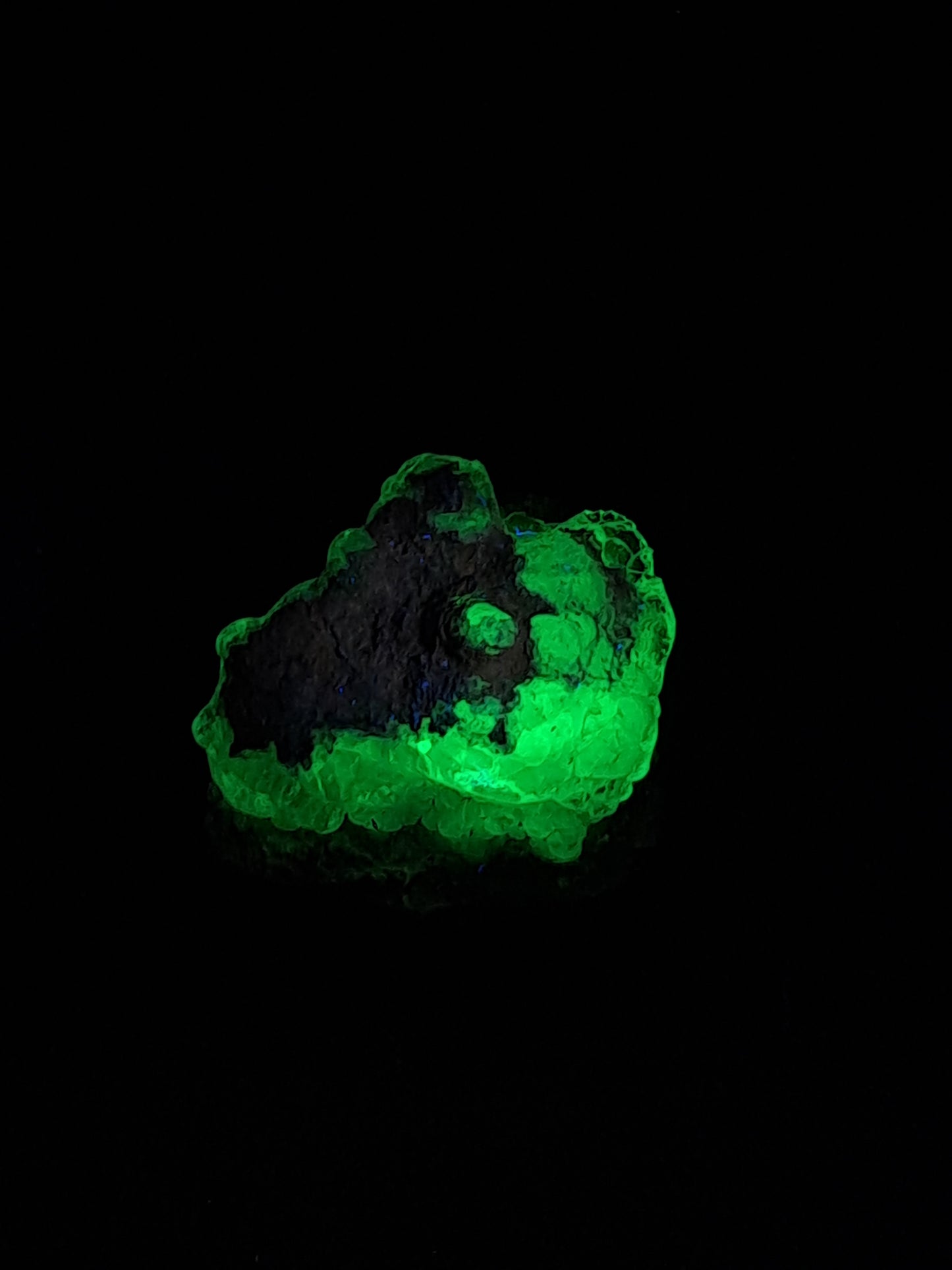 Hyalite Opal on Matrix (Mexico) Rough Crystal Stone | UV-Reactive Mineral Specimen #OH16
