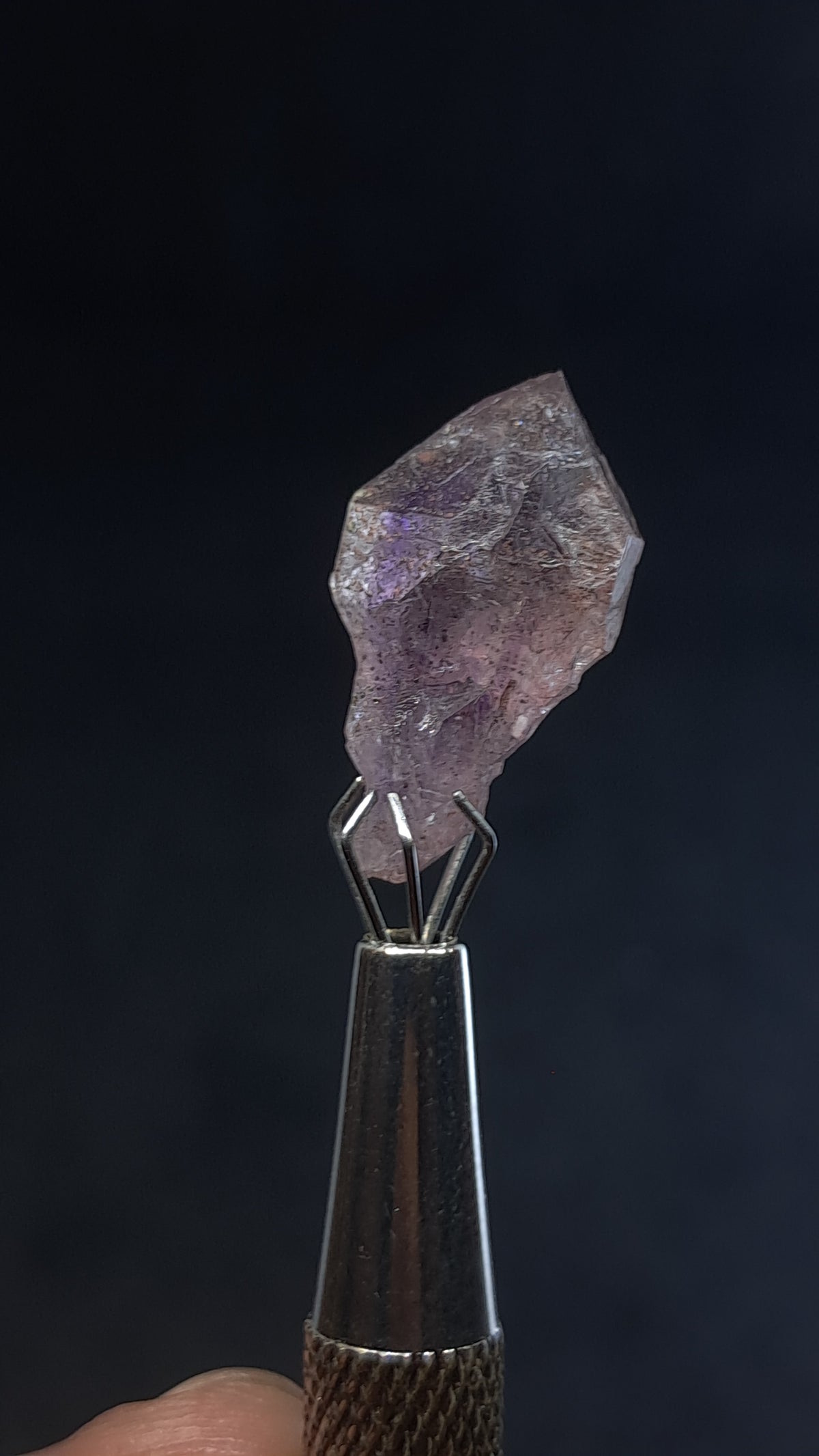 Quartz Amethyst Scepter | Hematite Goethite Phantom | Biterminated  #KA209