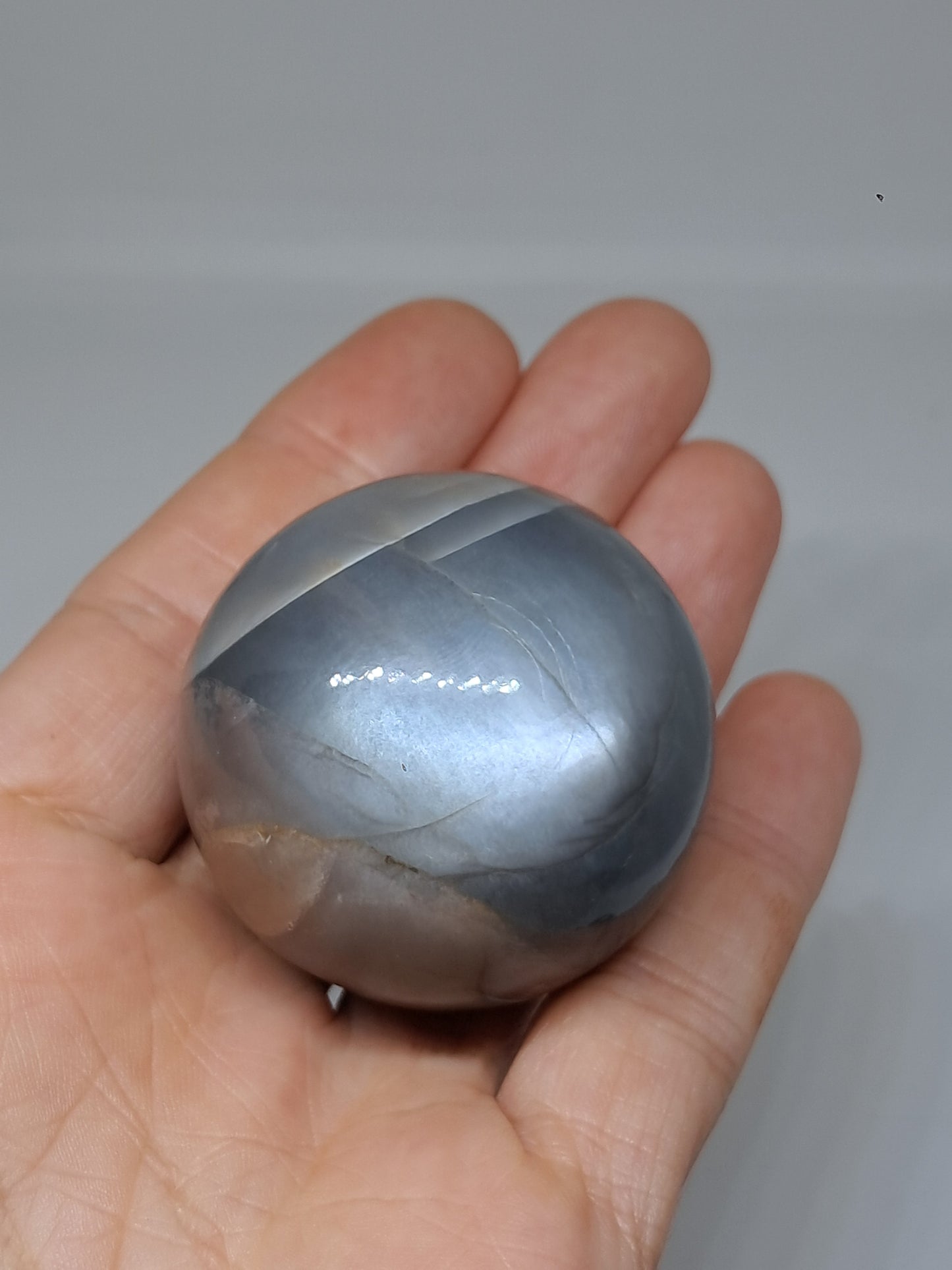 Grey Moonstone Sphere | Silver Sheen | Good Quality Natural Stone