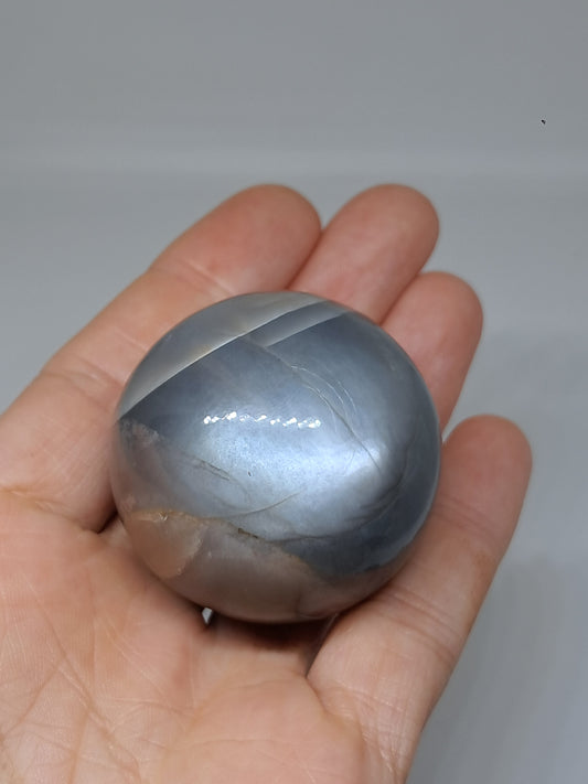 Grey Moonstone Sphere | Silver Sheen | Good Quality Natural Stone