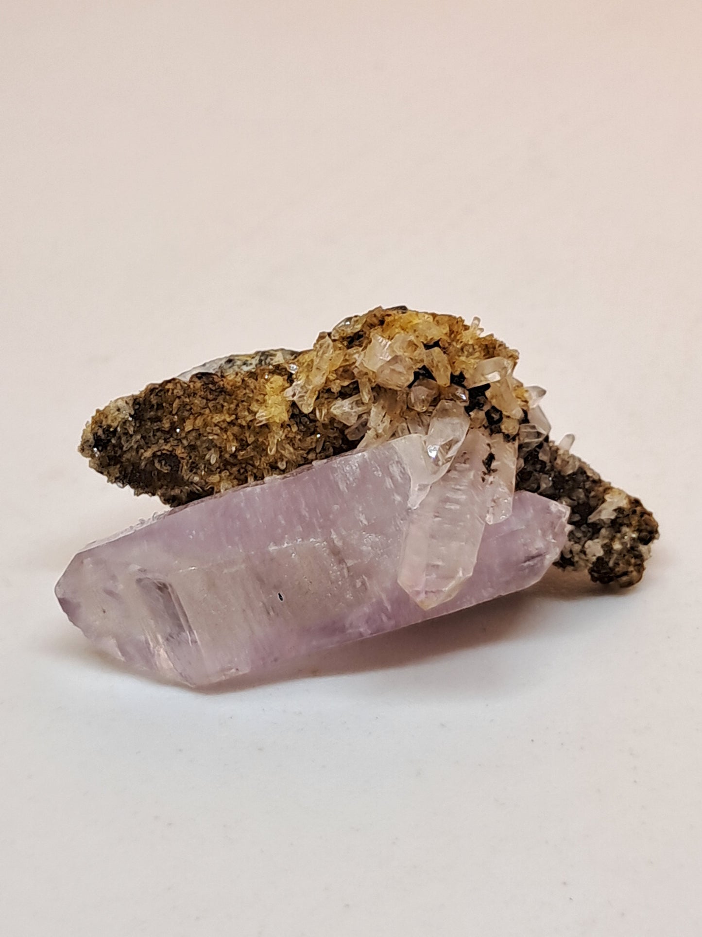 Veracruz Amethyst Crystal Point on Matrix (Mexico) | Natural Cluster | Mineral Specimen #VA23